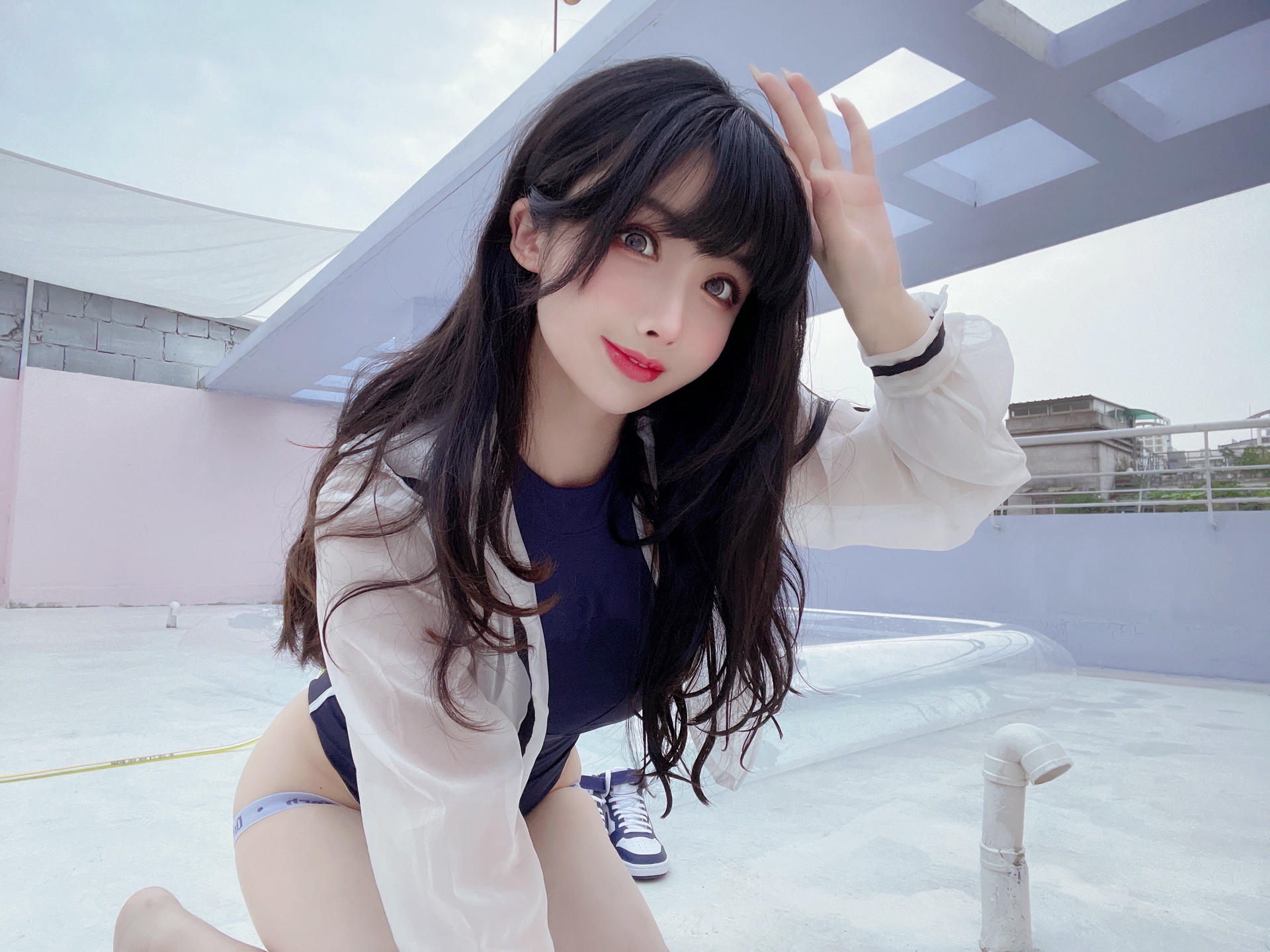 rioko凉凉子 NO.072 天台竞泳 [50P1V-247MB]-自拍_第1集