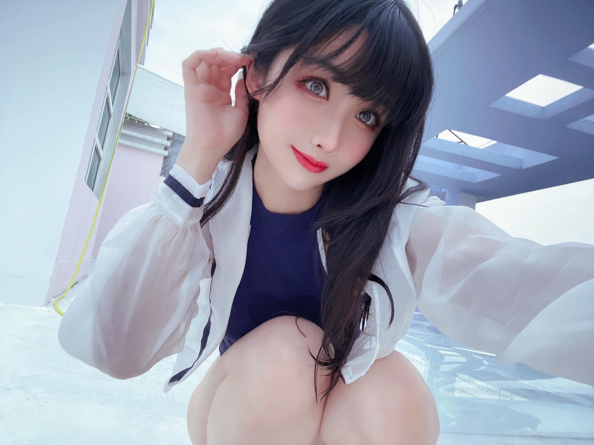 rioko凉凉子 NO.072 天台竞泳 [50P1V-247MB]-自拍_第1集