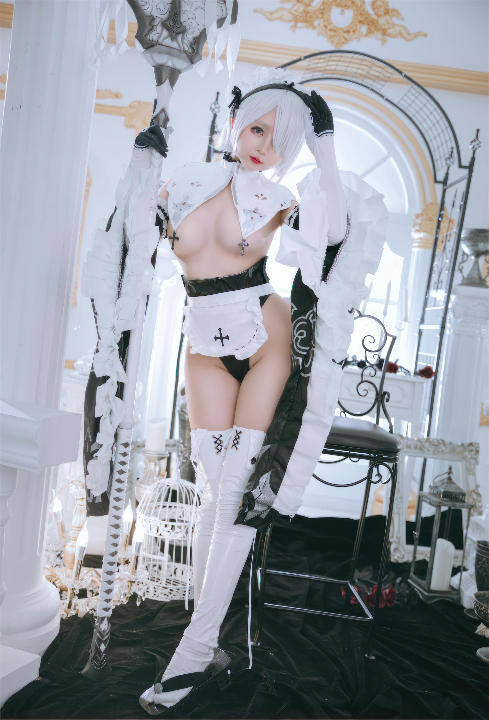 日奈娇 NO.134 2B奶盖女仆 [88P 416MB]_第2集