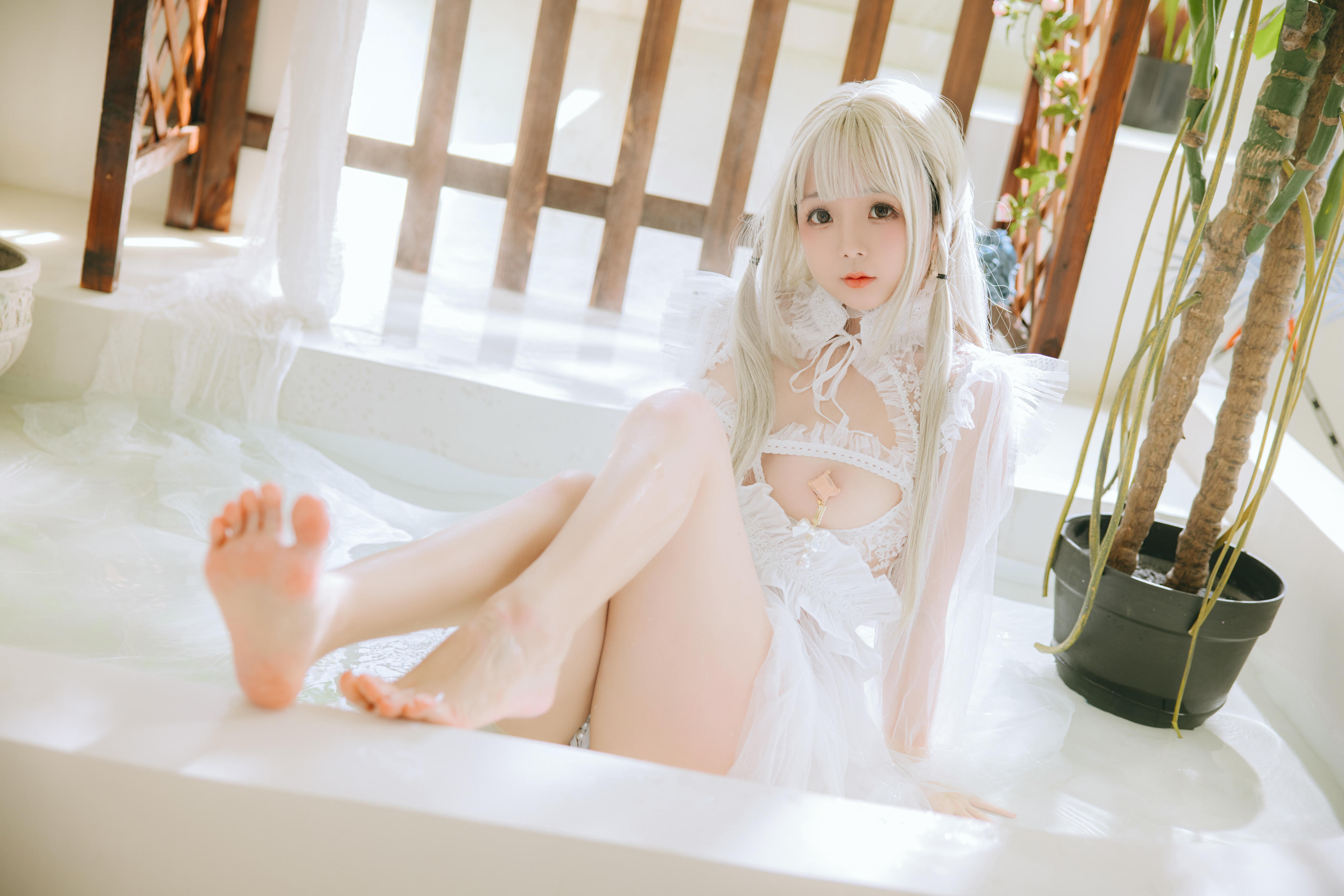 日奈娇 NO.178 白纱衣 [136P4V 1GB]_第3集
