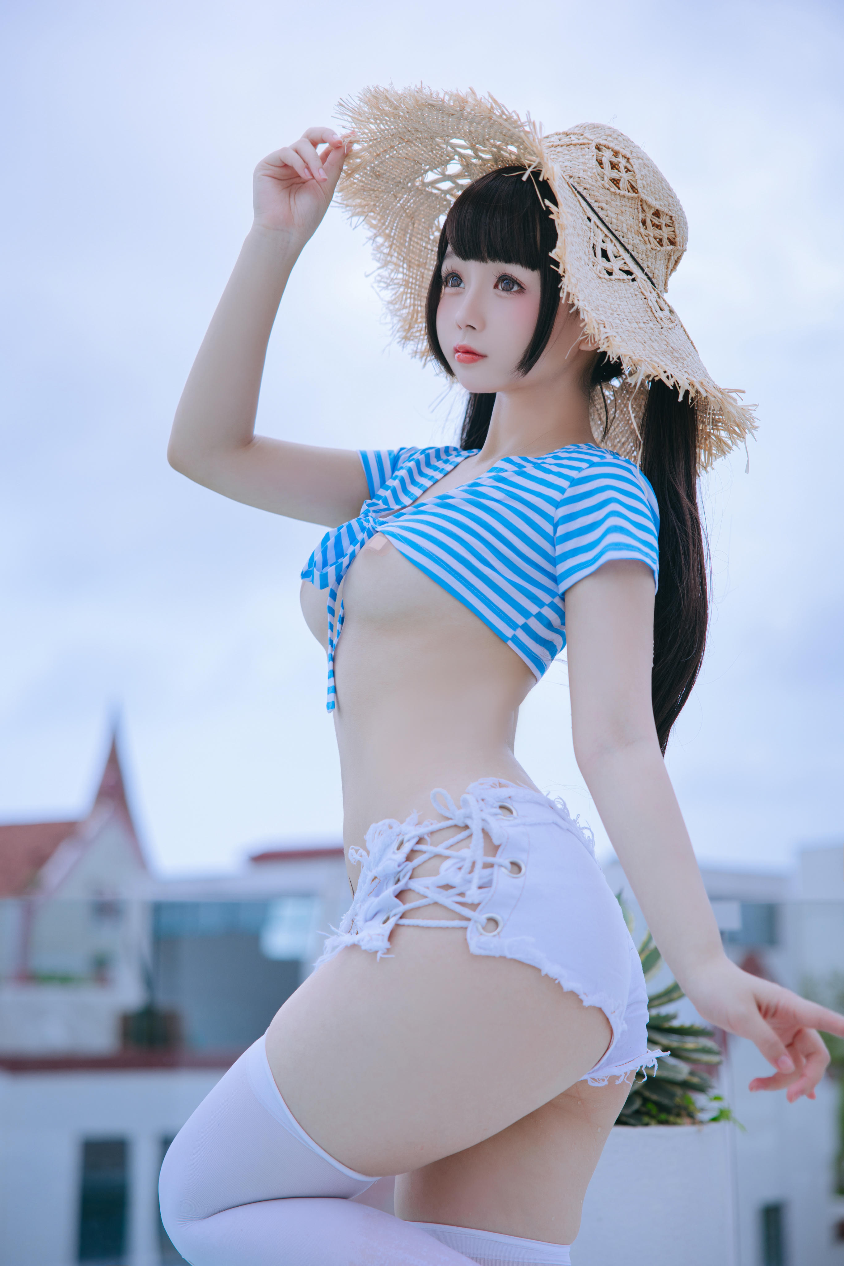 日奈娇 NO.179 蓝白条 [150P6V 1.17GB]_第1集