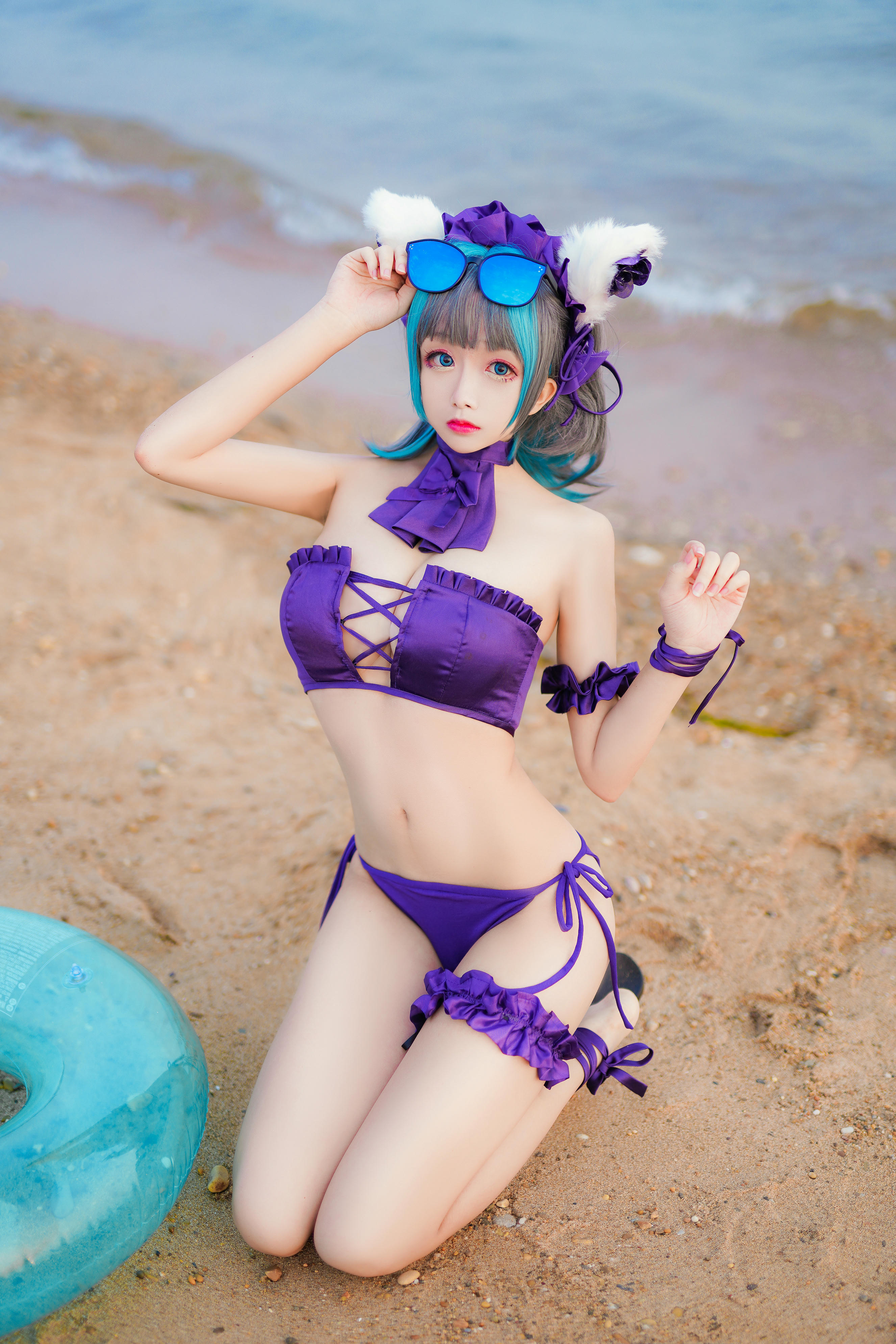 Cosplay日奈娇 - 柴郡猫泳装 [41P-599MB]_第1集