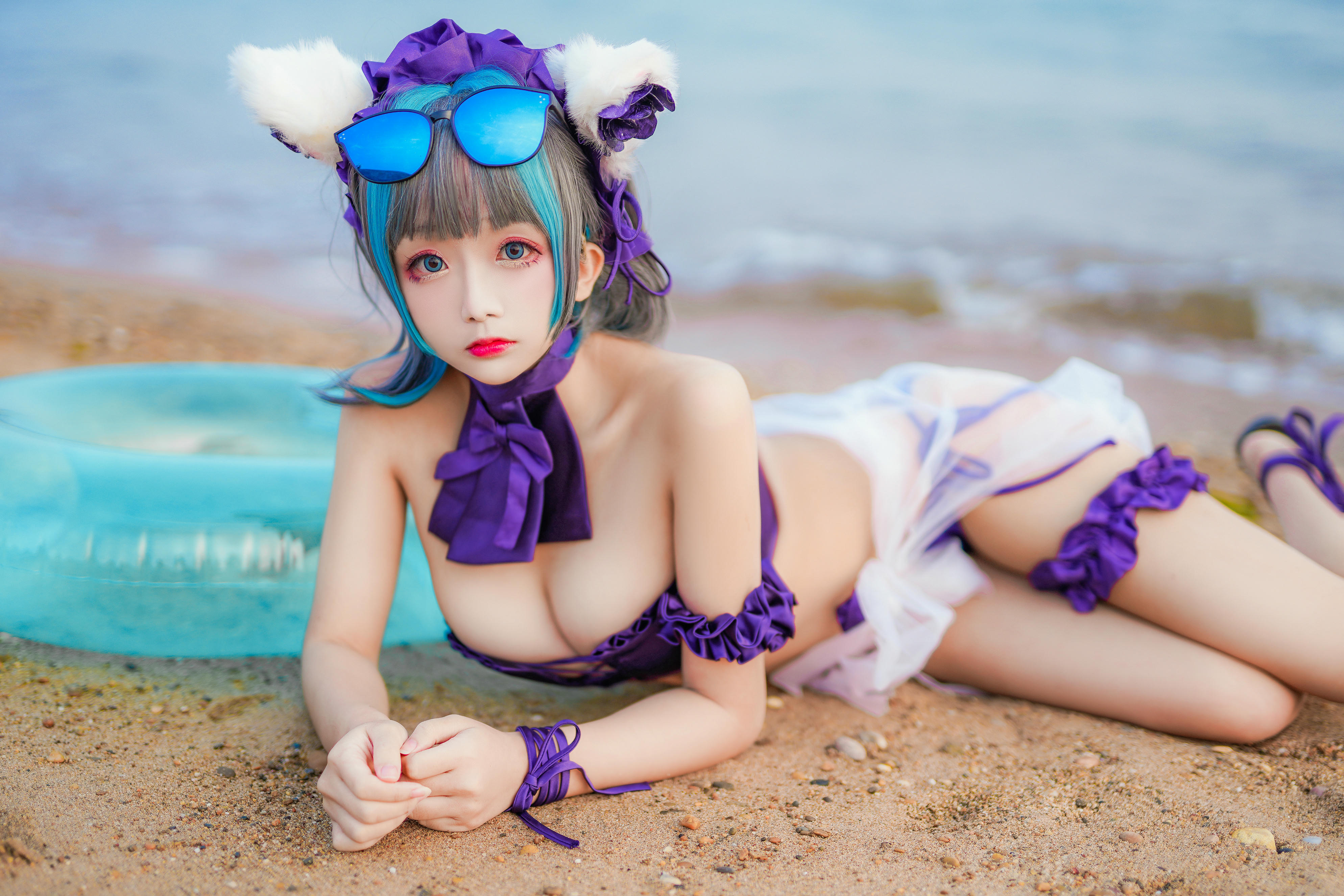 Cosplay日奈娇 - 柴郡猫泳装 [41P-599MB]_第1集