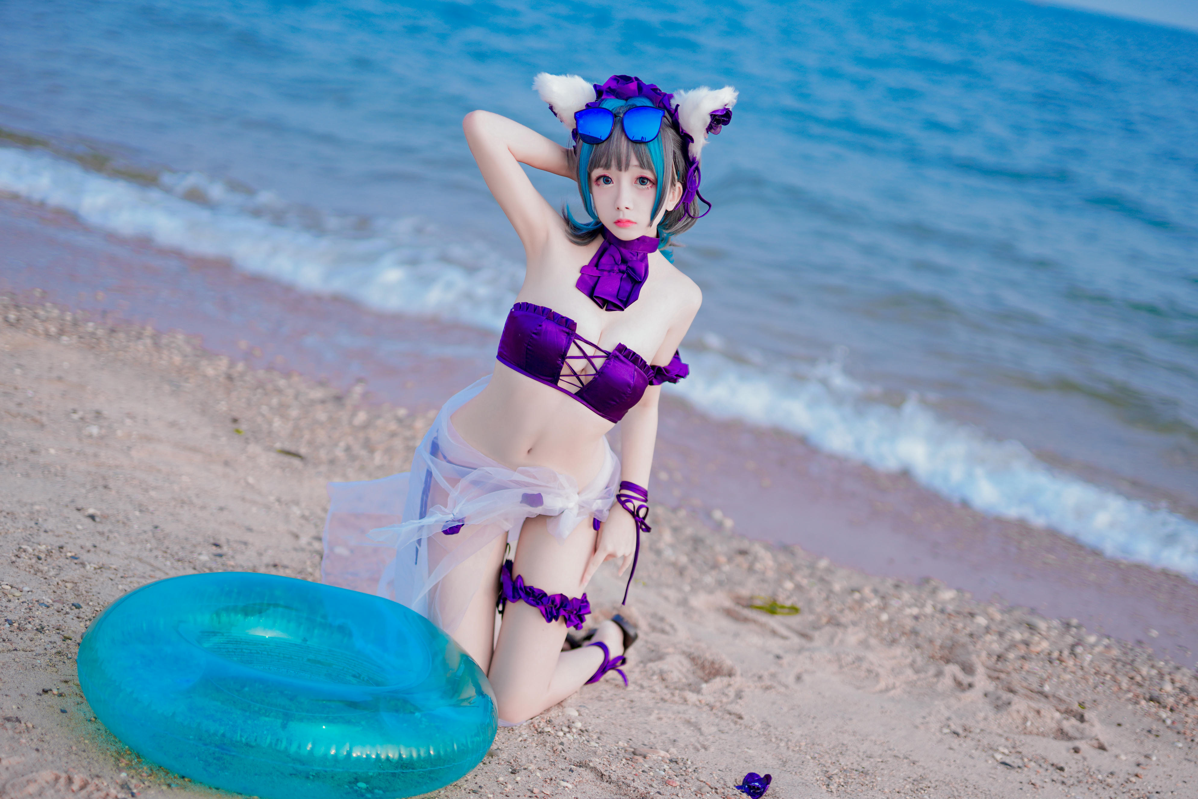 Cosplay日奈娇 - 柴郡猫泳装 [41P-599MB]_第1集