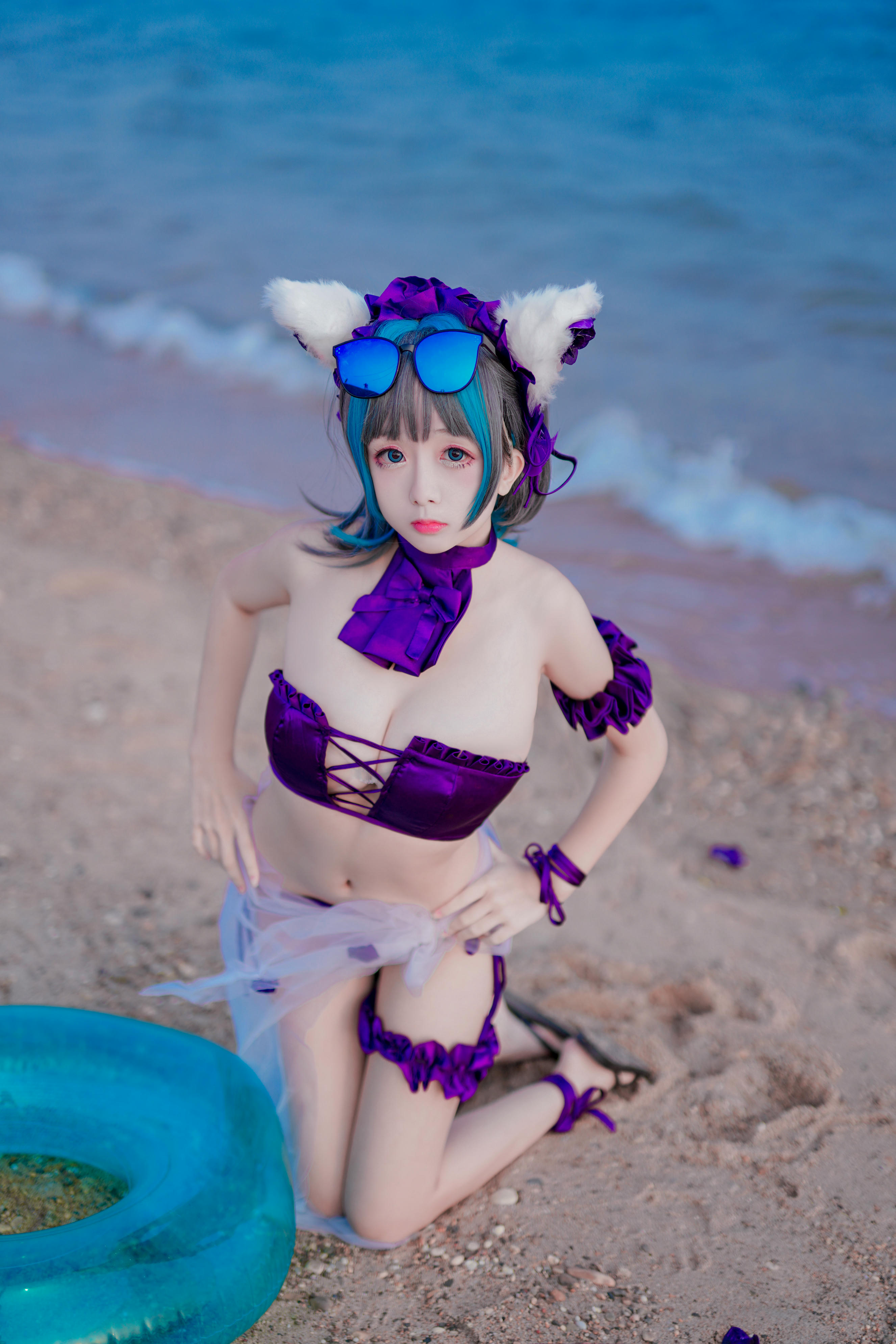 Cosplay日奈娇 - 柴郡猫泳装 [41P-599MB]_第1集
