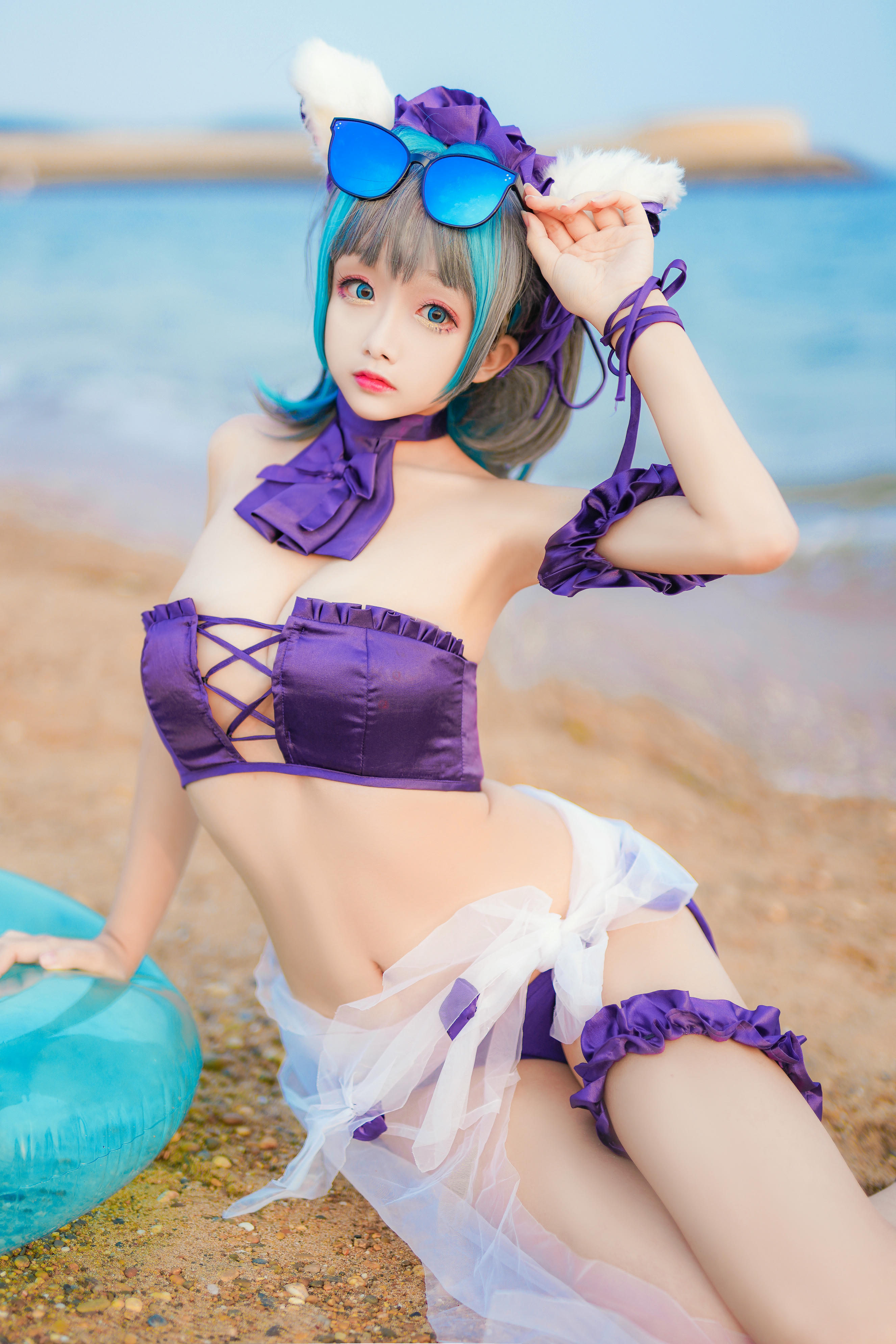 Cosplay日奈娇 - 柴郡猫泳装 [41P-599MB]_第2集