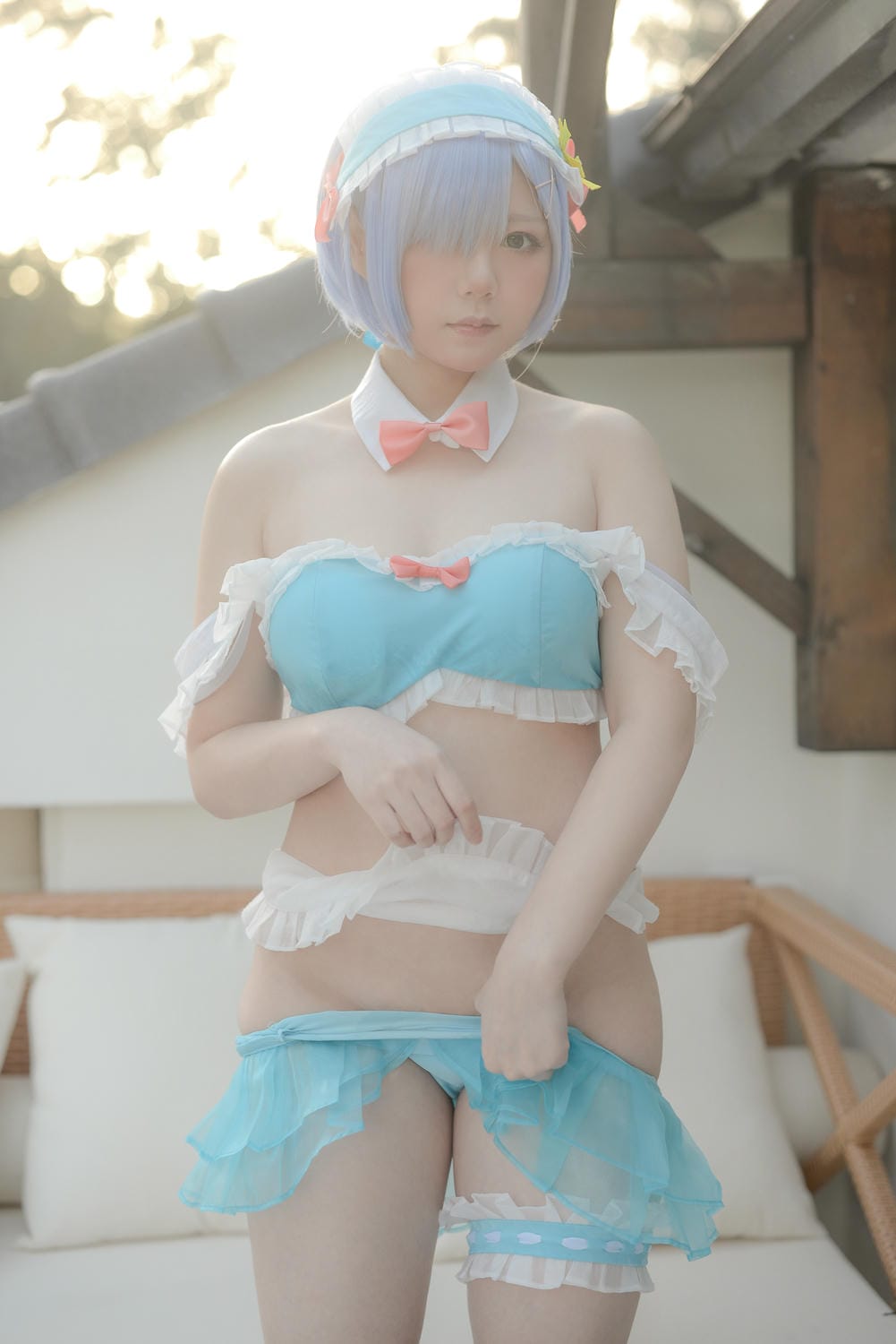 きょう肉肉Vol.20 屋外プールにいる💙レムちゃん（動画入り）_第2集