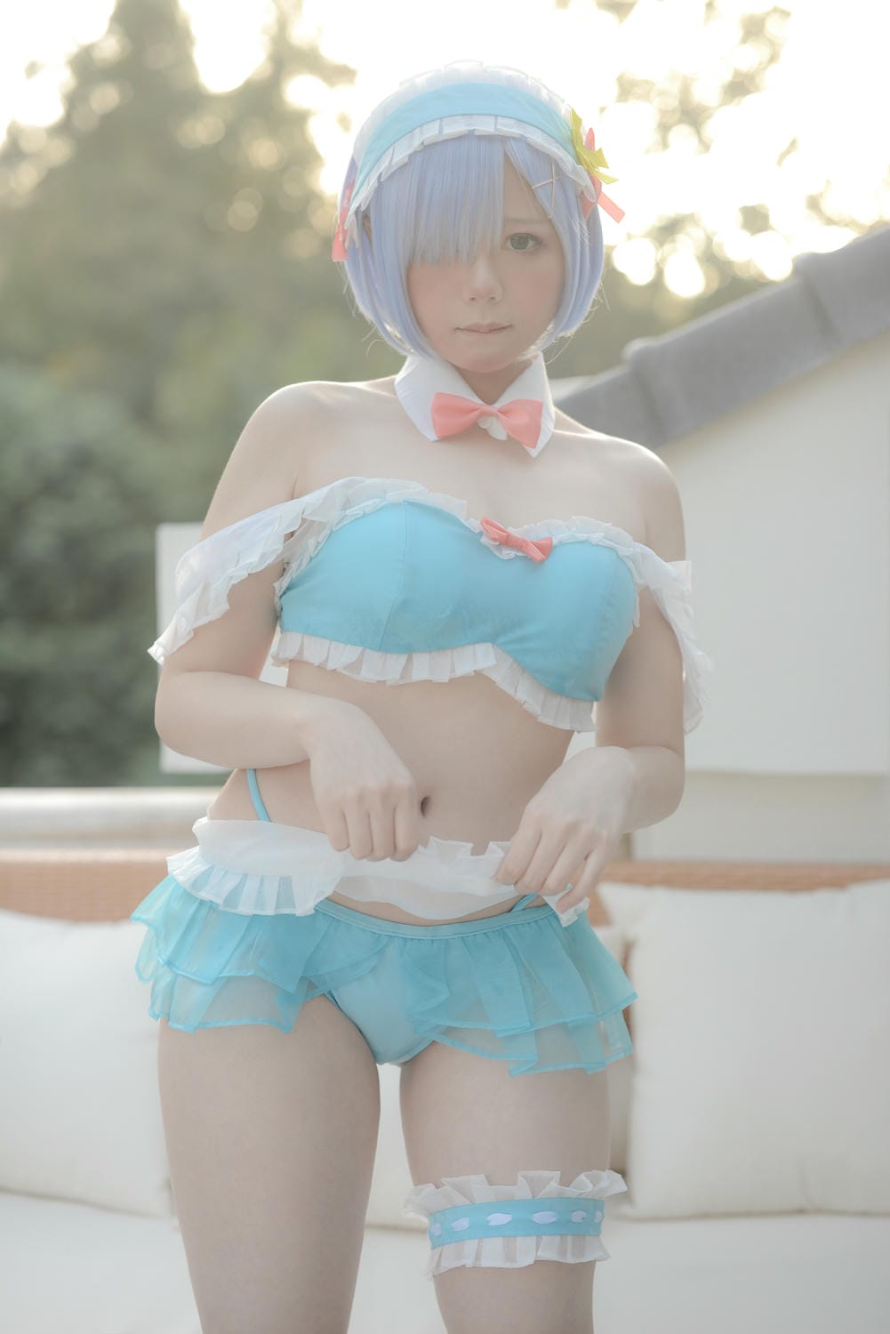 きょう肉肉Vol.20 屋外プールにいる💙レムちゃん（動画入り）_第2集