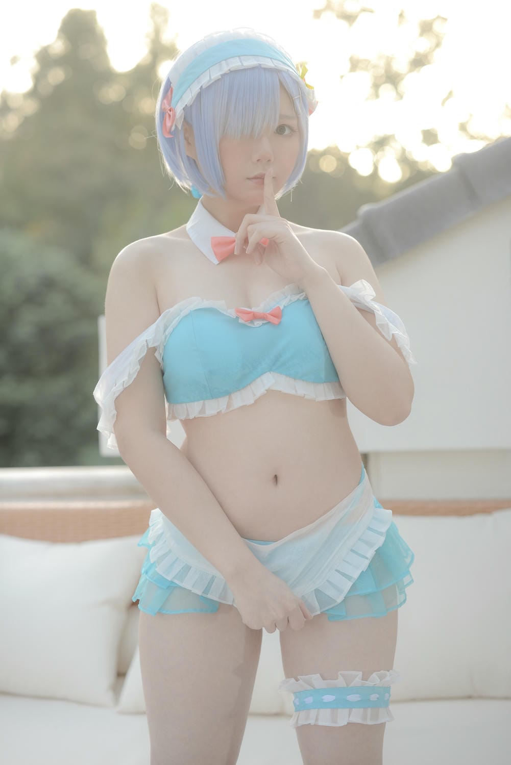きょう肉肉Vol.20 屋外プールにいる💙レムちゃん（動画入り）_第2集