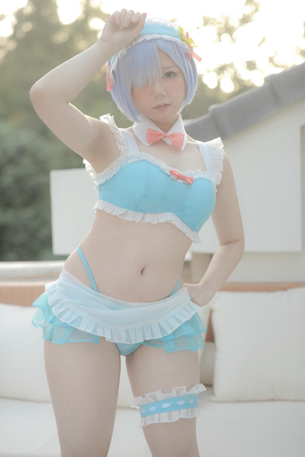 きょう肉肉Vol.20 屋外プールにいる💙レムちゃん（動画入り）_第2集