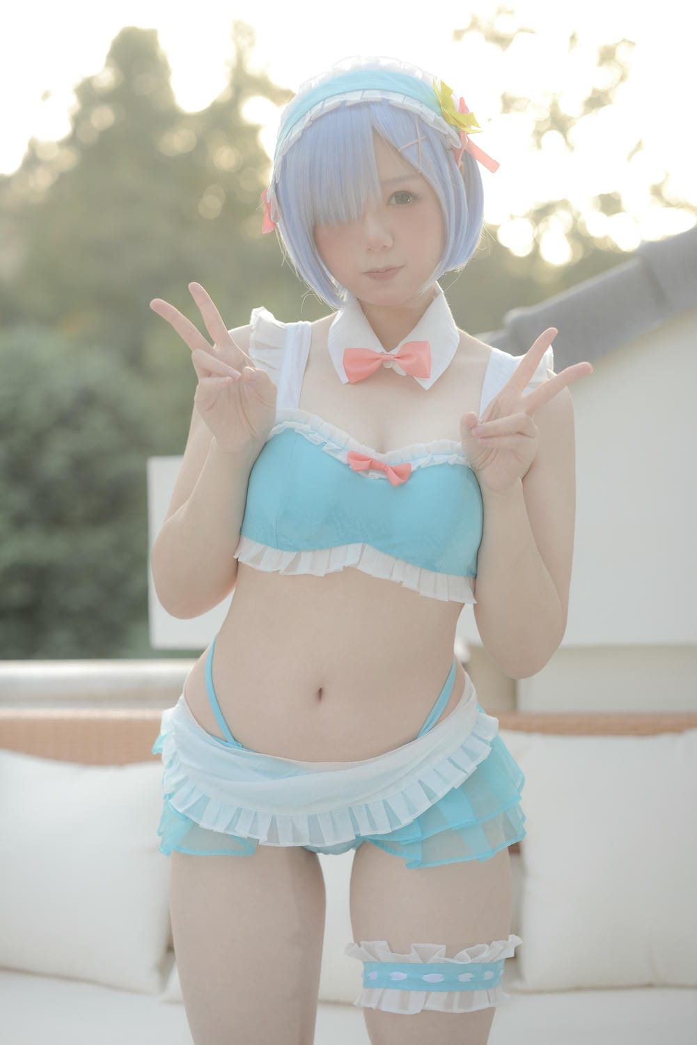 きょう肉肉Vol.20 屋外プールにいる💙レムちゃん（動画入り）_第2集