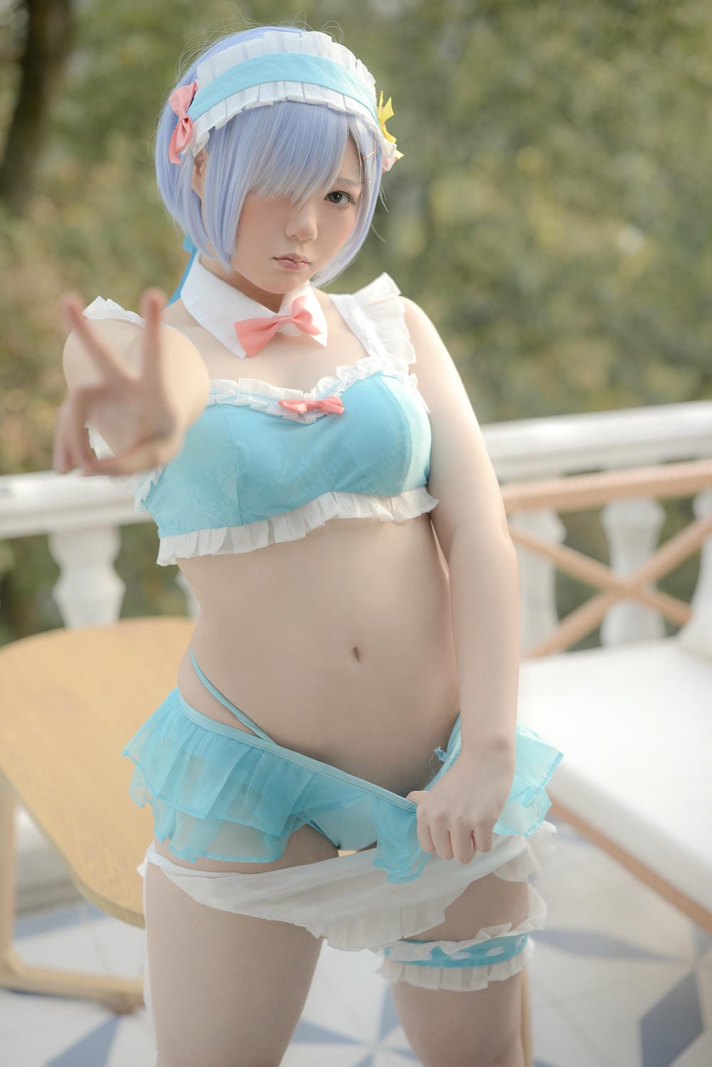 きょう肉肉Vol.20 屋外プールにいる💙レムちゃん（動画入り）_第3集