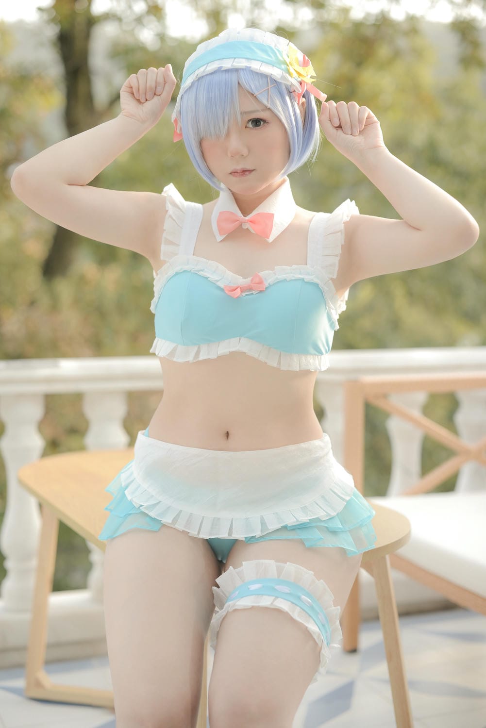 きょう肉肉Vol.20 屋外プールにいる💙レムちゃん（動画入り）_第3集