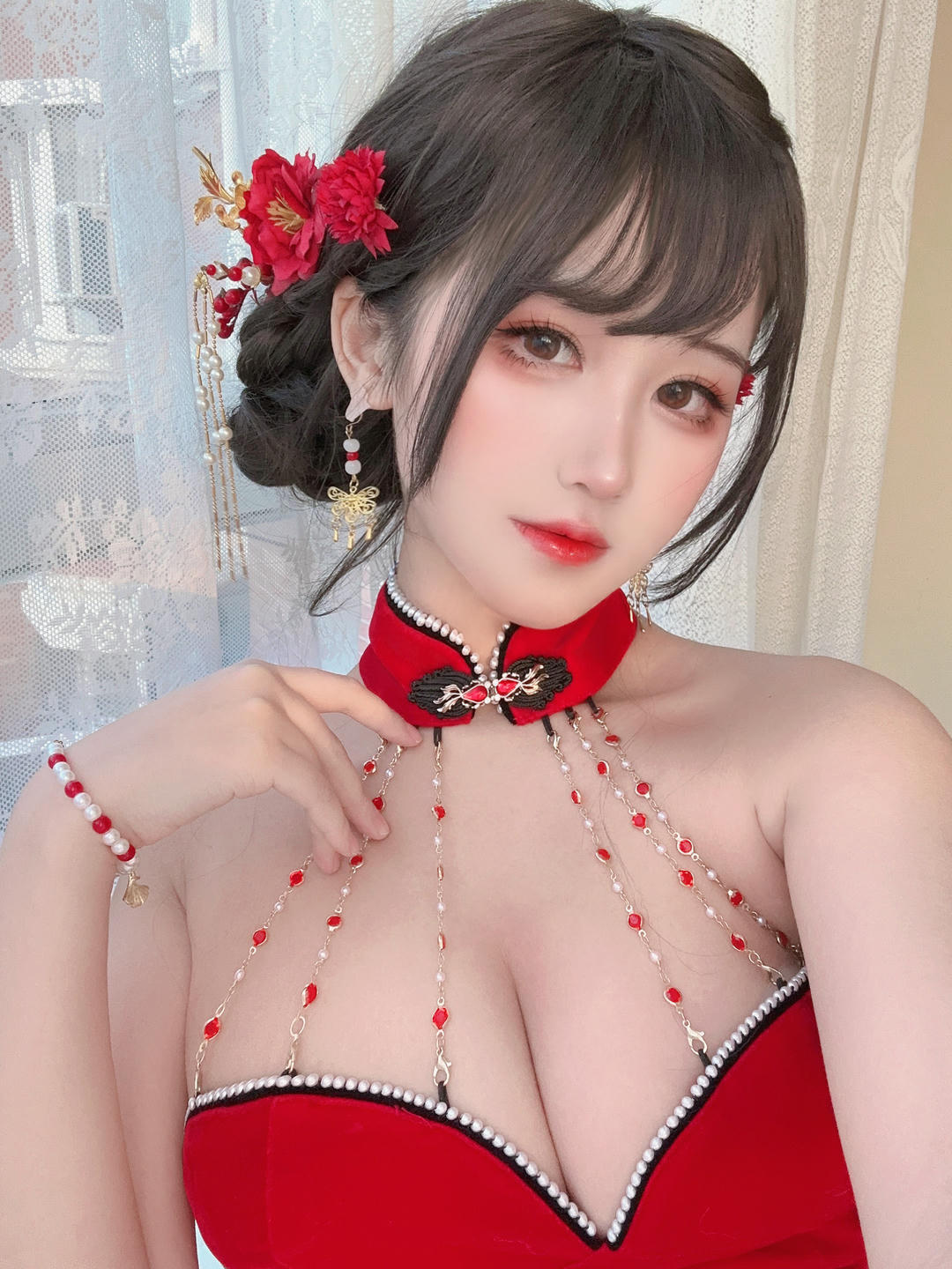 三度_69 NO.071 红丝绒旗袍 [75P3V-704MB]_第2集
