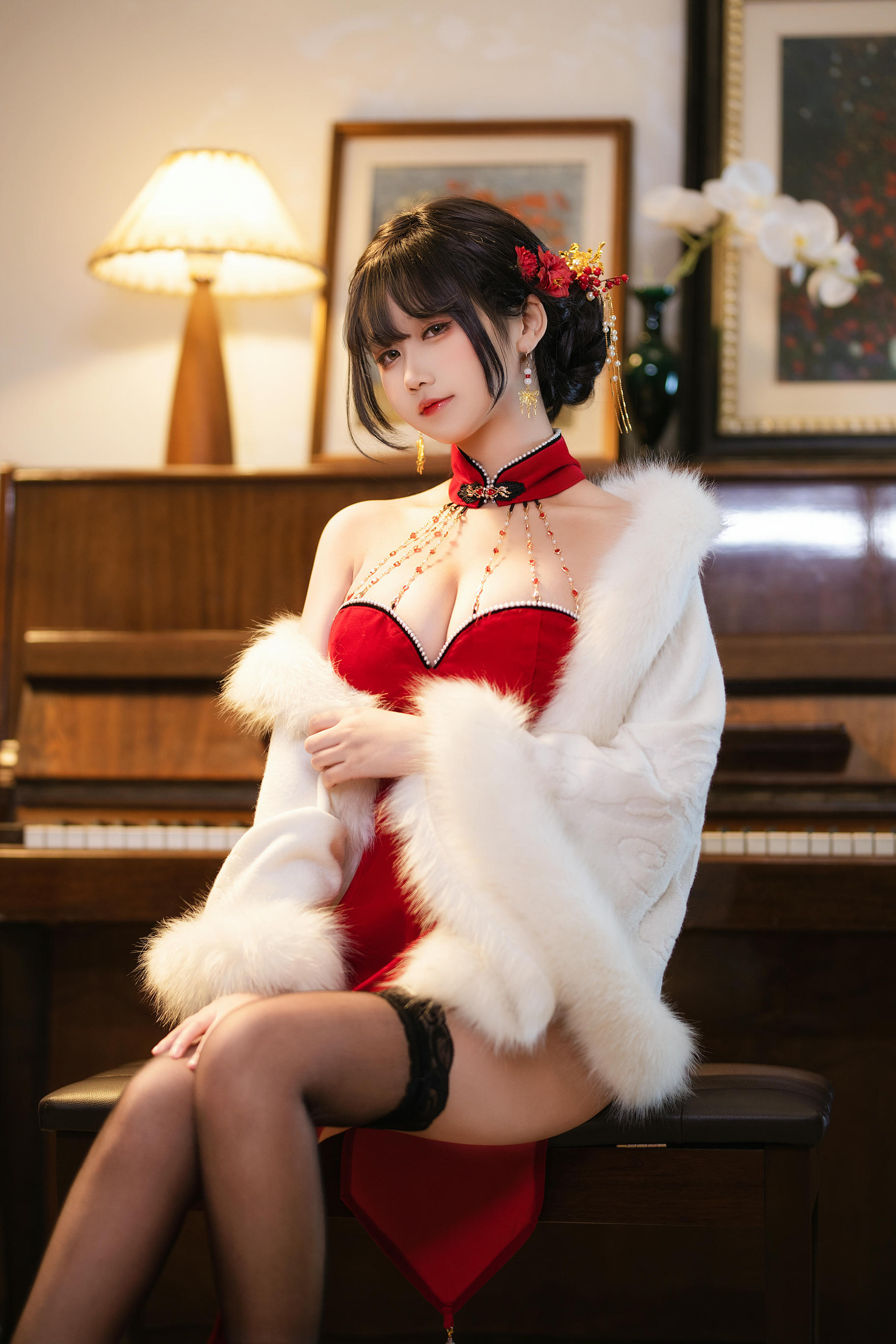 三度_69 NO.071 红丝绒旗袍 [75P3V-704MB]_第1集