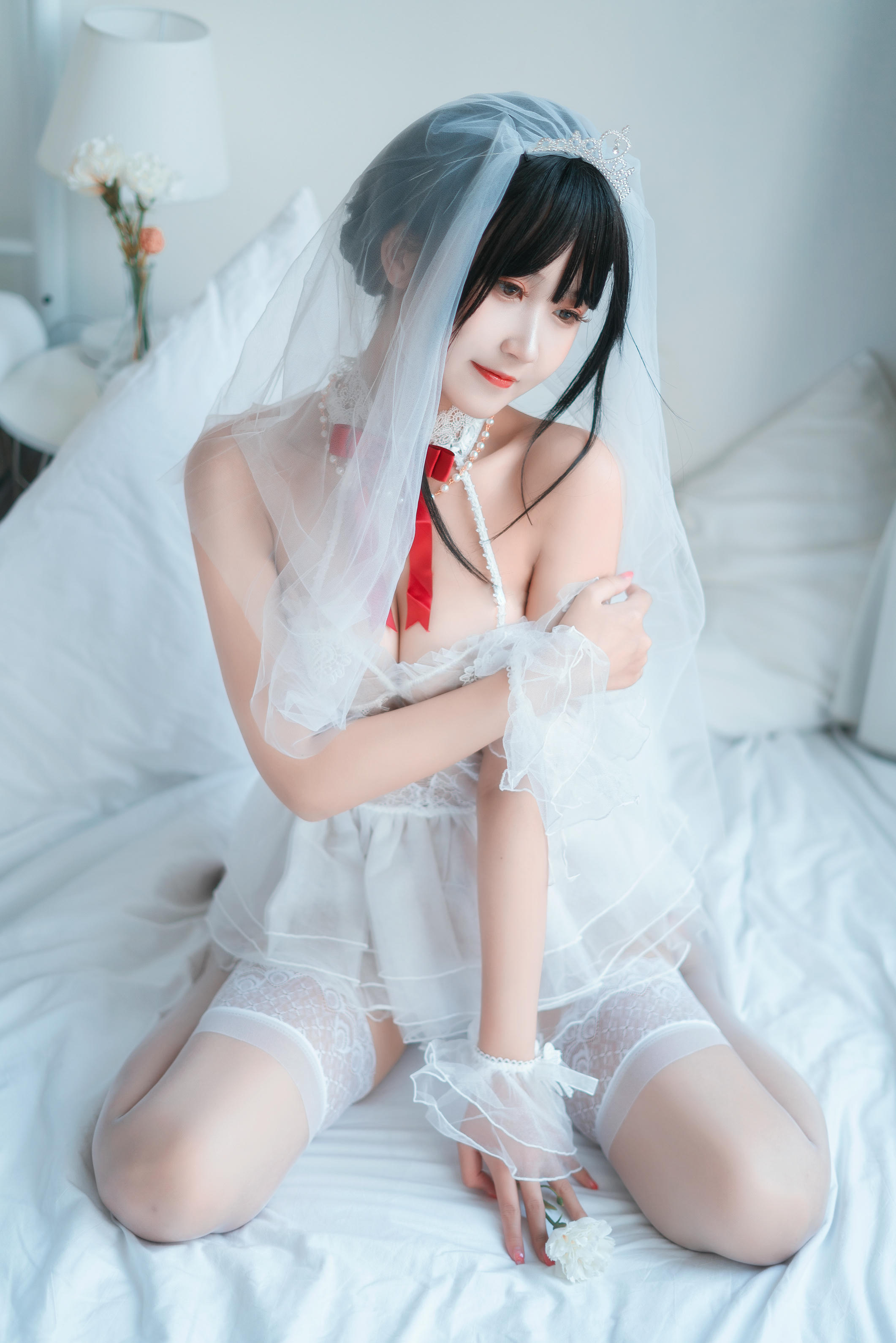 三度_69 NO.044 婚纱孔雀翎 [24P-388MB]_第1集
