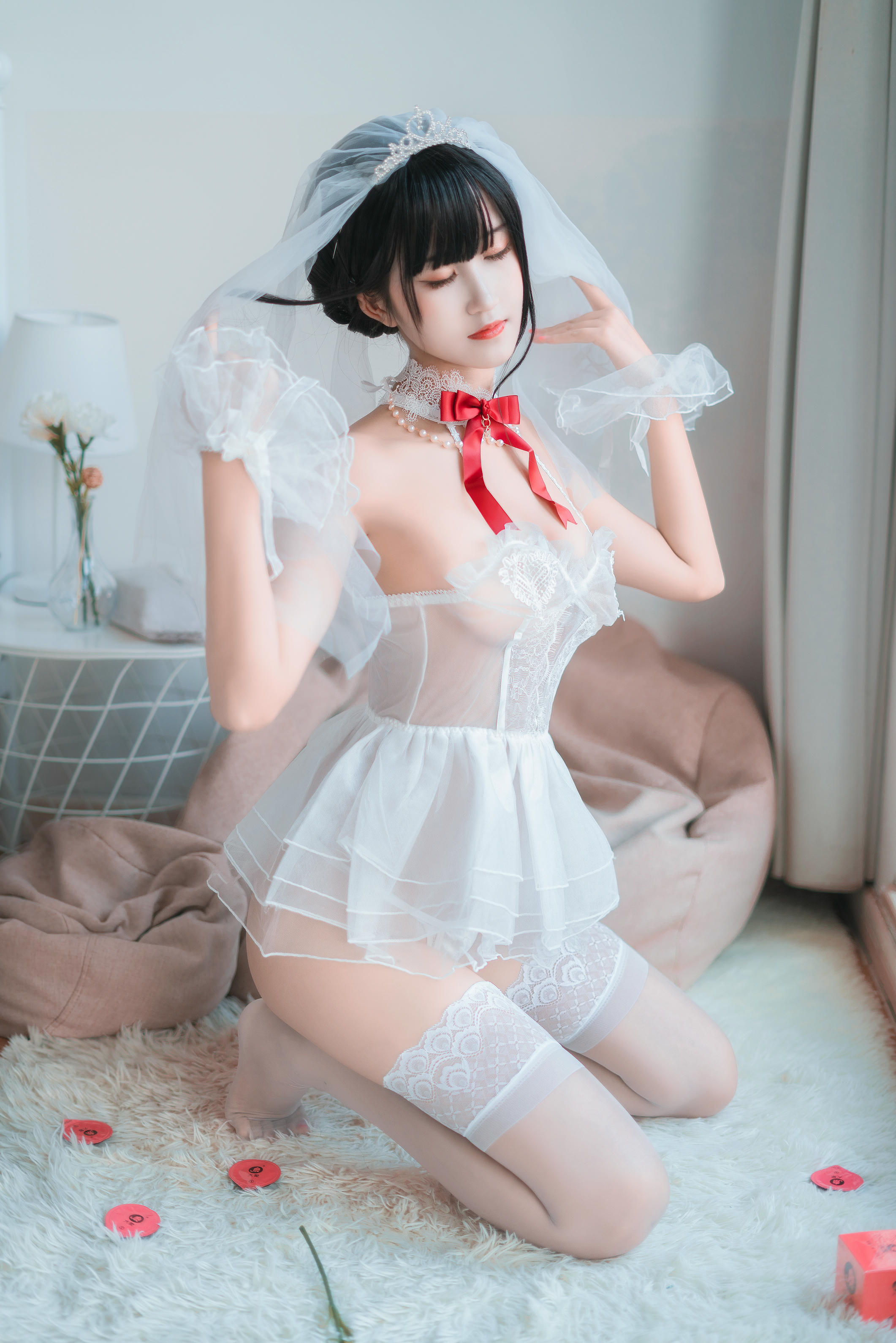 三度_69 NO.044 婚纱孔雀翎 [24P-388MB]_第1集