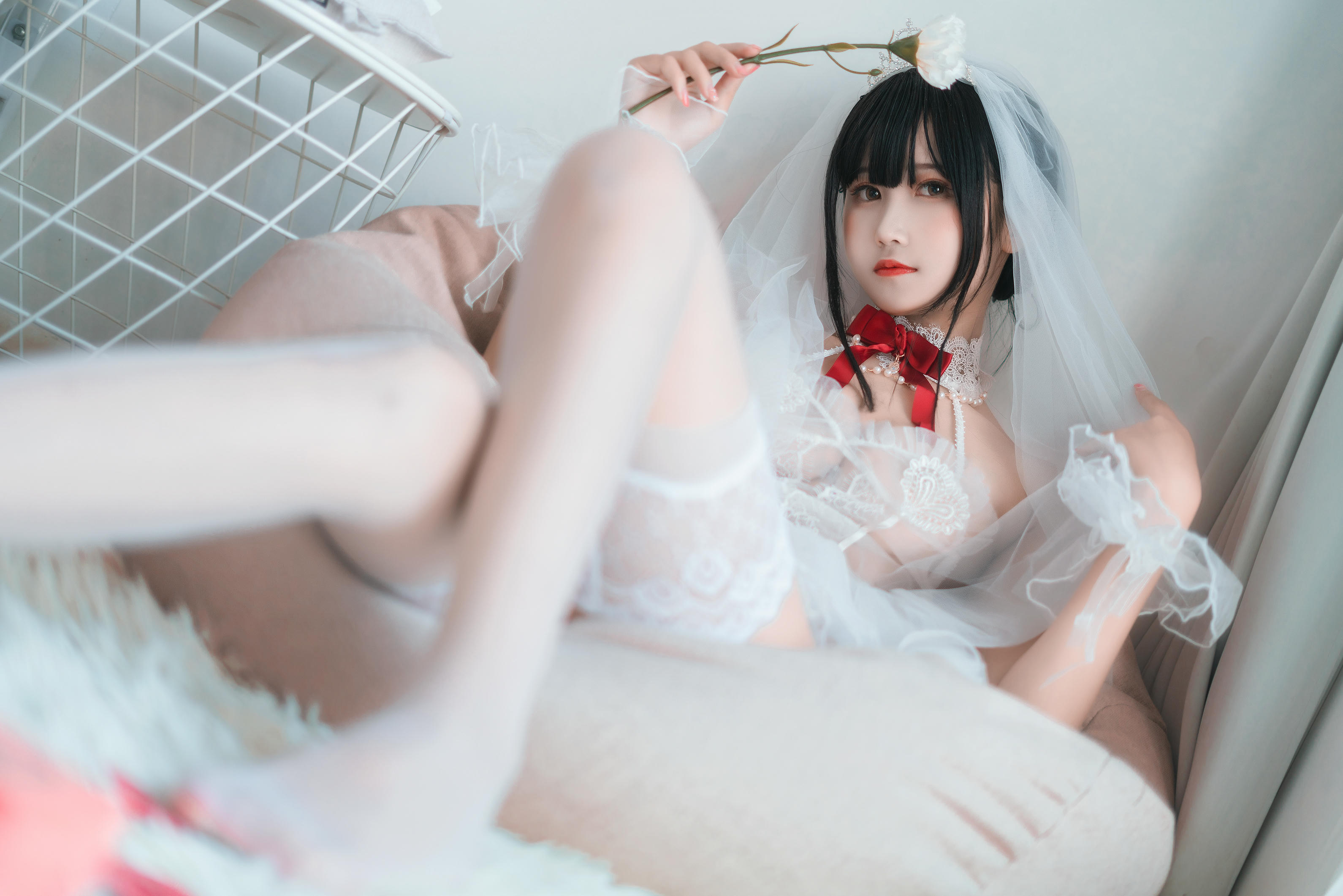三度_69 NO.044 婚纱孔雀翎 [24P-388MB]_第1集