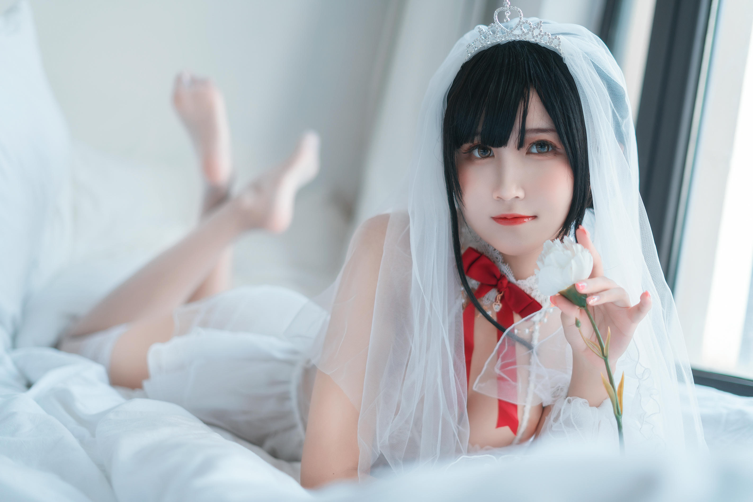 三度_69 NO.044 婚纱孔雀翎 [24P-388MB]_第1集