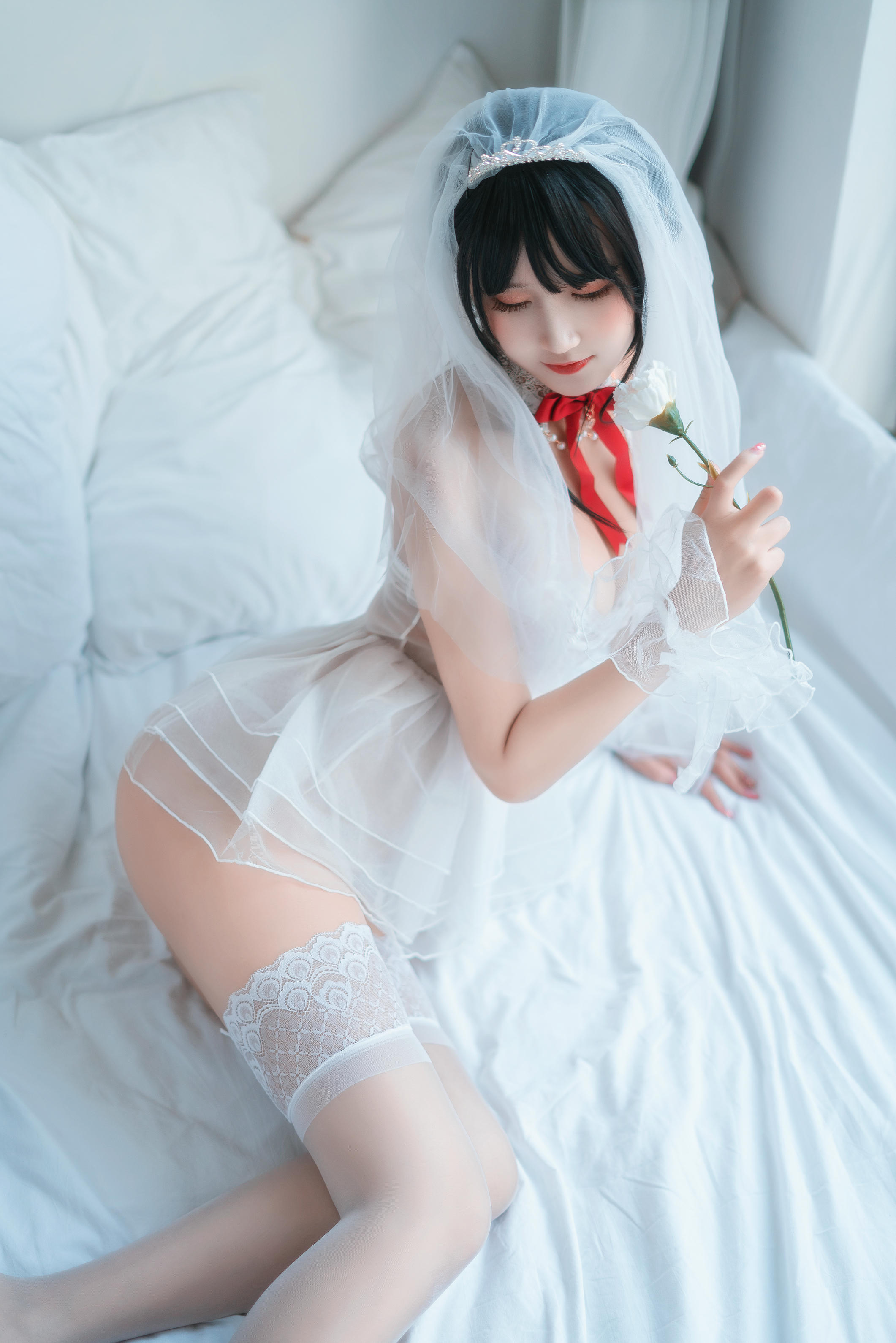 三度_69 NO.044 婚纱孔雀翎 [24P-388MB]_第1集