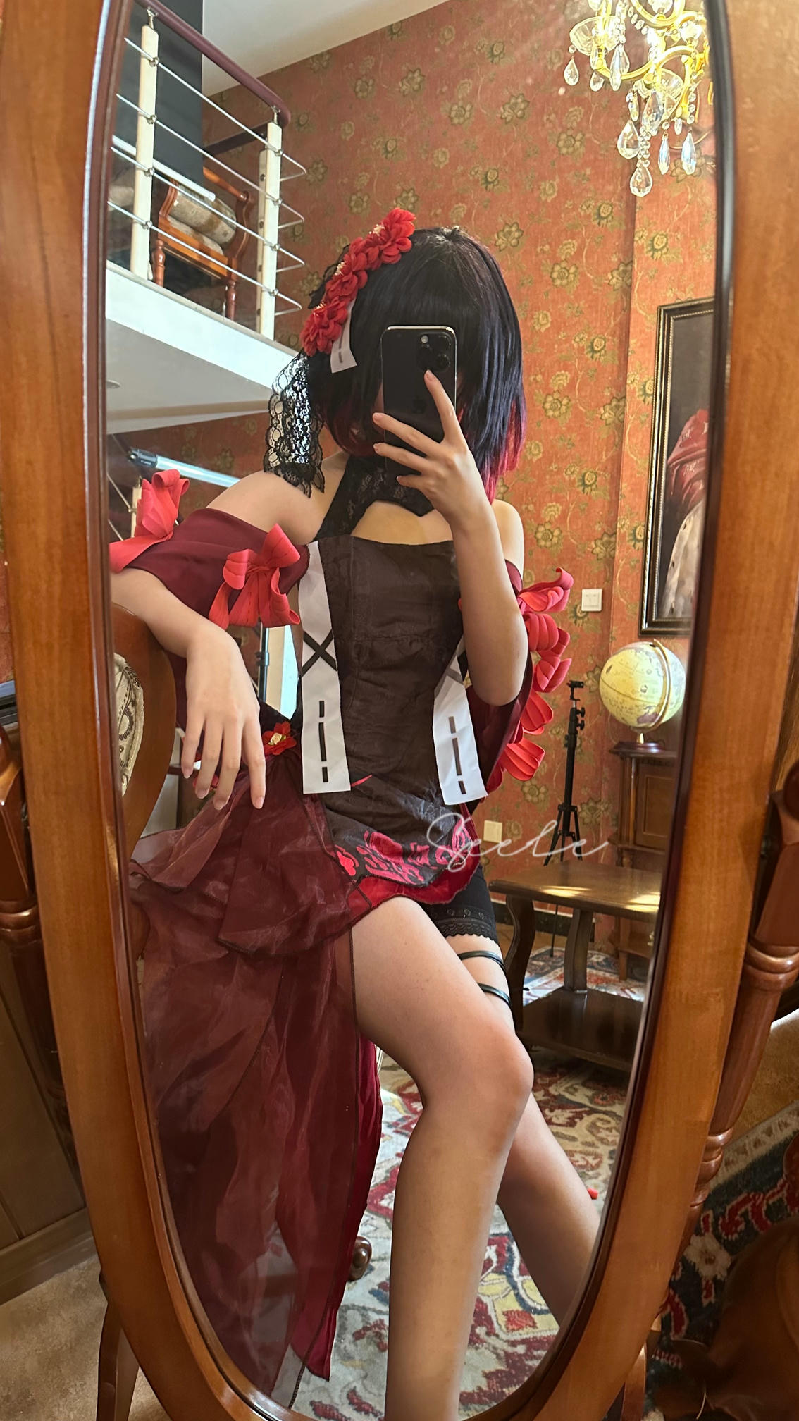 吃货麦麦w-Seele麦麦 NO.002 黑希旗袍物语 [61P8V 976MB]-对镜_第1集