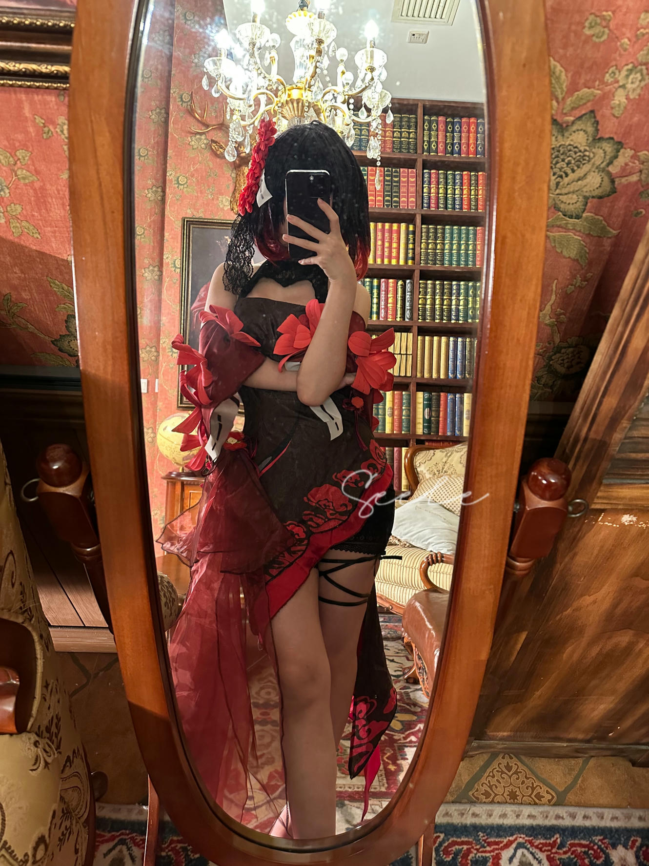 吃货麦麦w-Seele麦麦 NO.002 黑希旗袍物语 [61P8V 976MB]-对镜_第1集