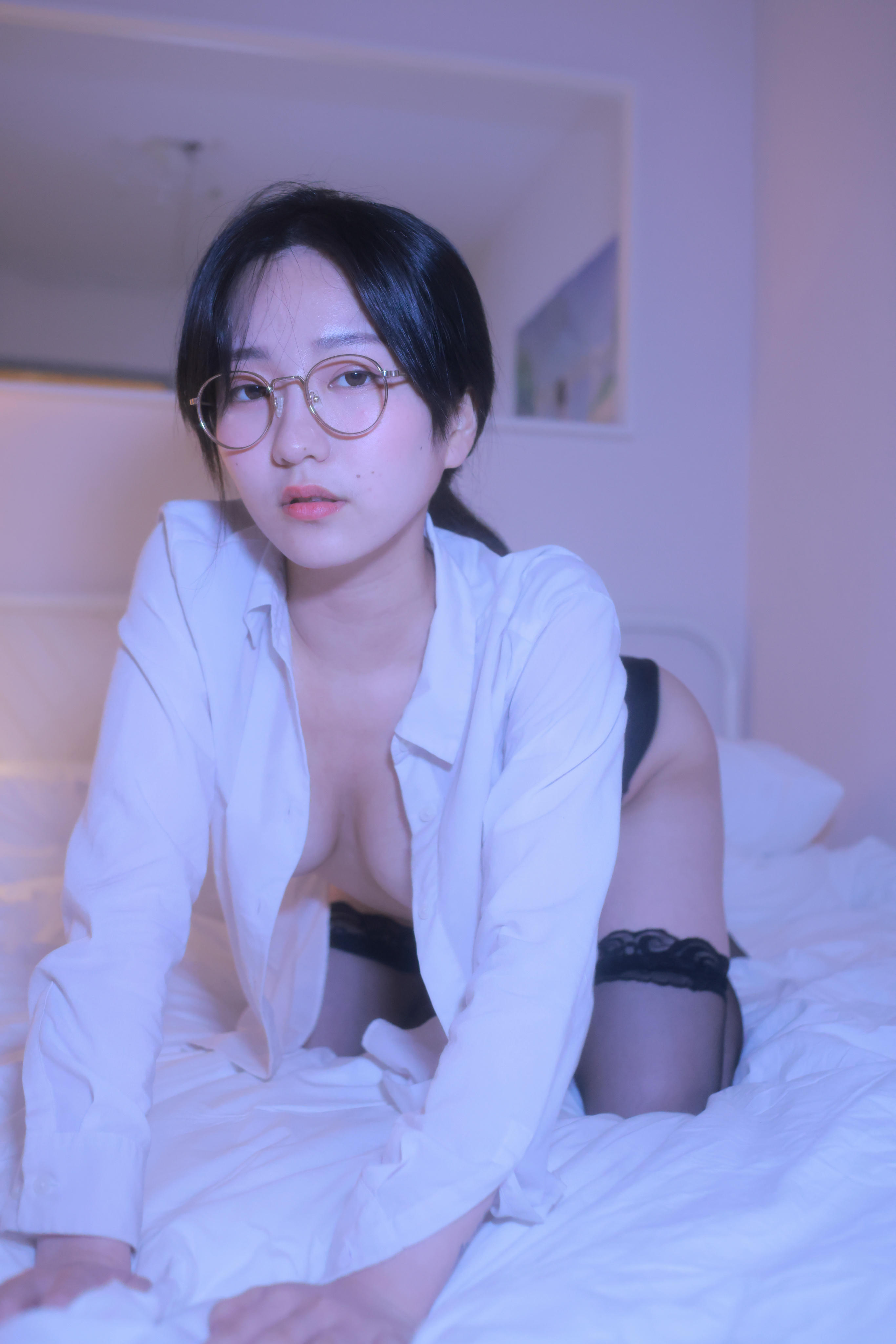 韩国妹子-Sehee (세희) NO.021 Glasses Shirt [112P1V-1.78GB]_第5集