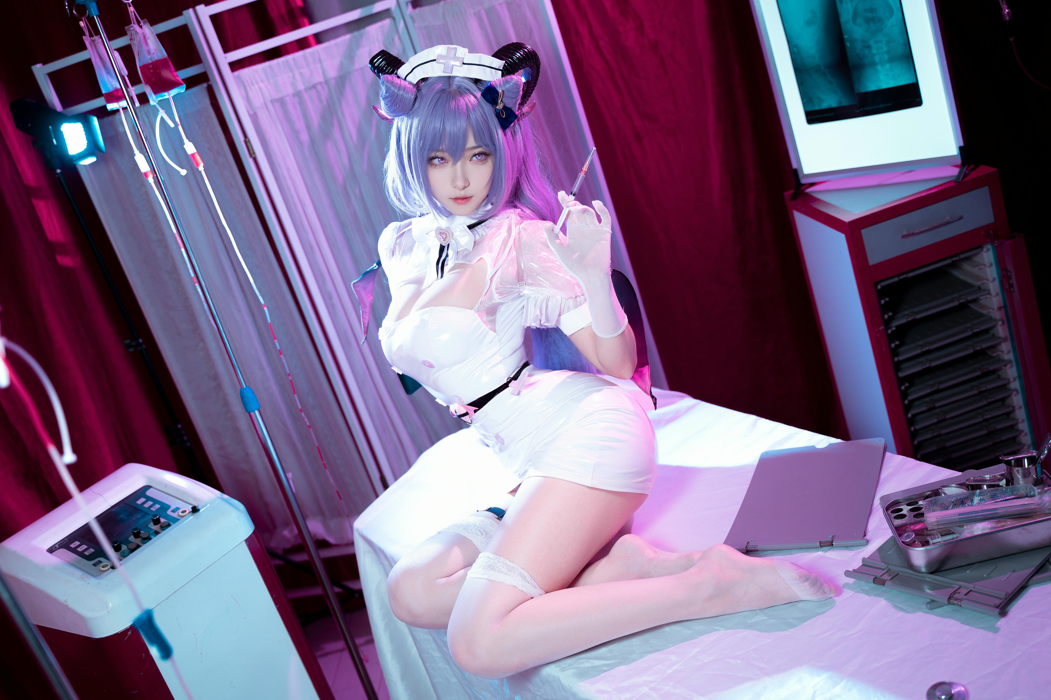 Seya-狮砸 NO.001 刻晴护士 [12P-159MB]_第1集