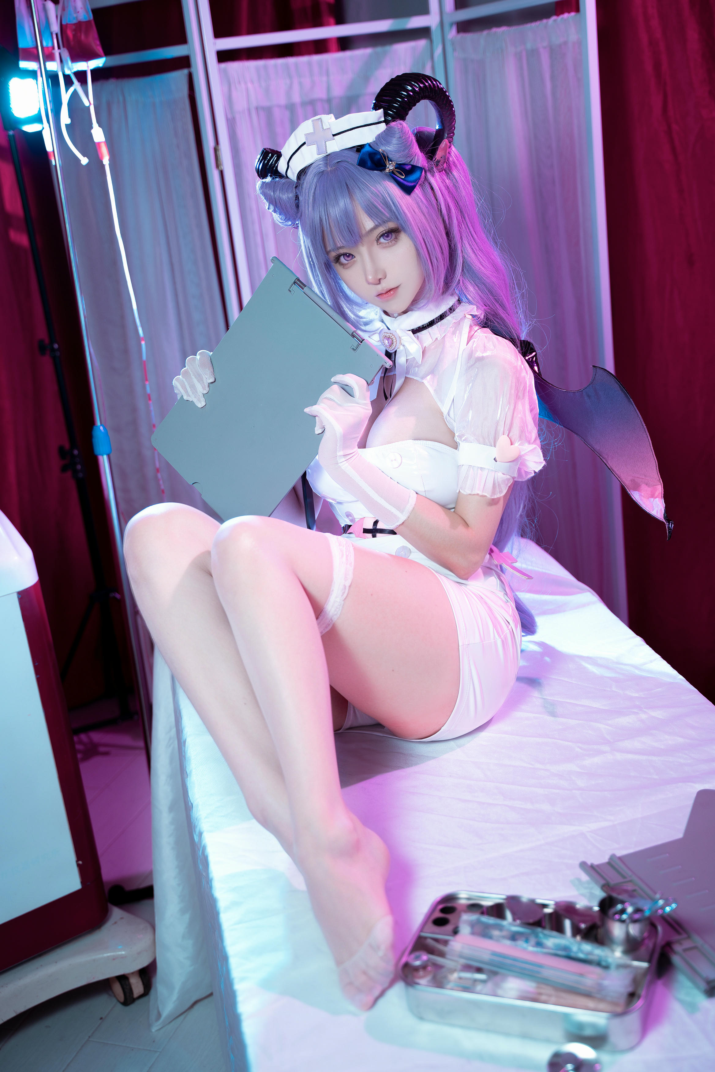 Seya-狮砸 NO.001 刻晴护士 [12P-159MB]_第1集