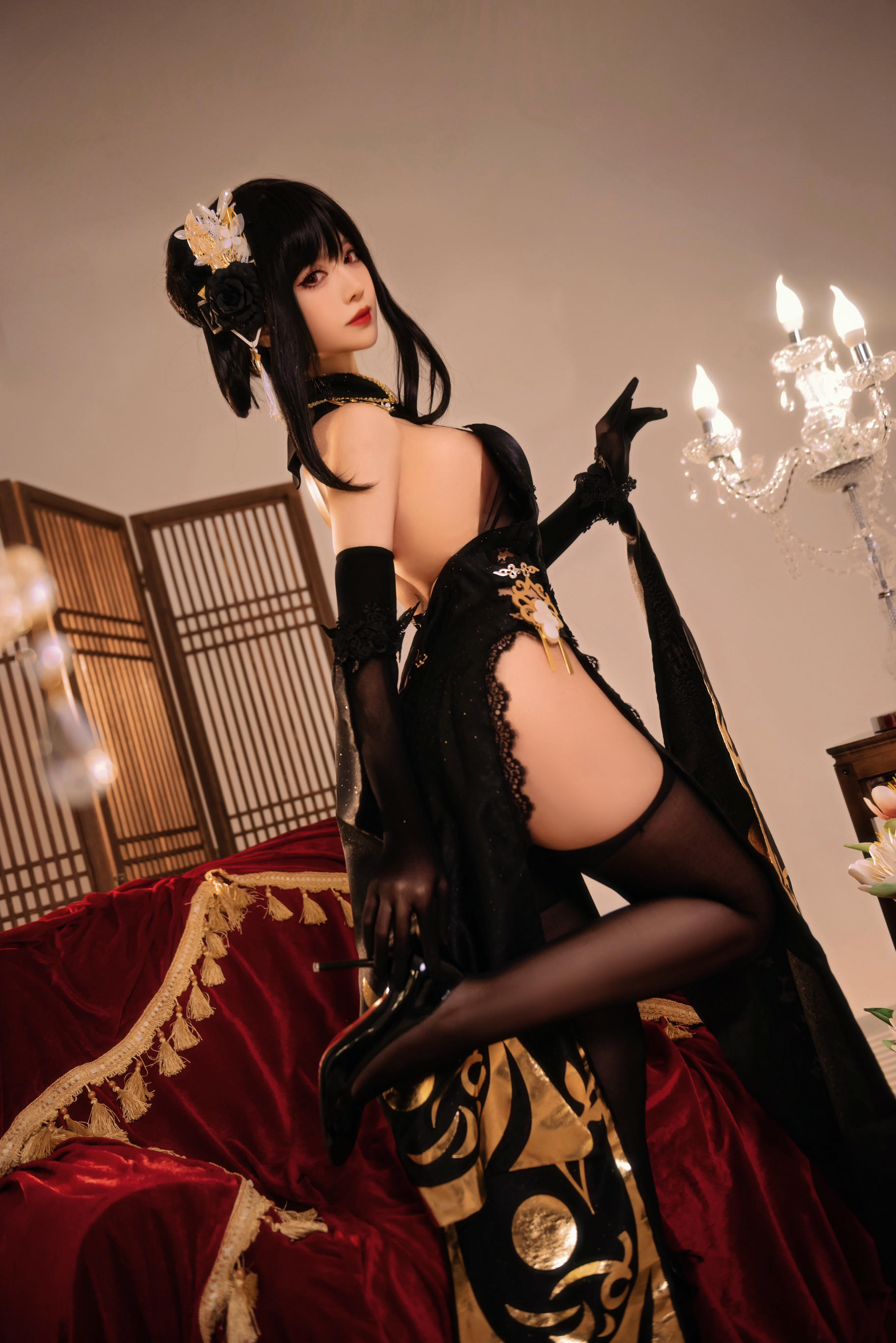Shika小鹿鹿 NO.095 碧蓝航线镇海 奇奢花苑 [28P-182MB]_第1集