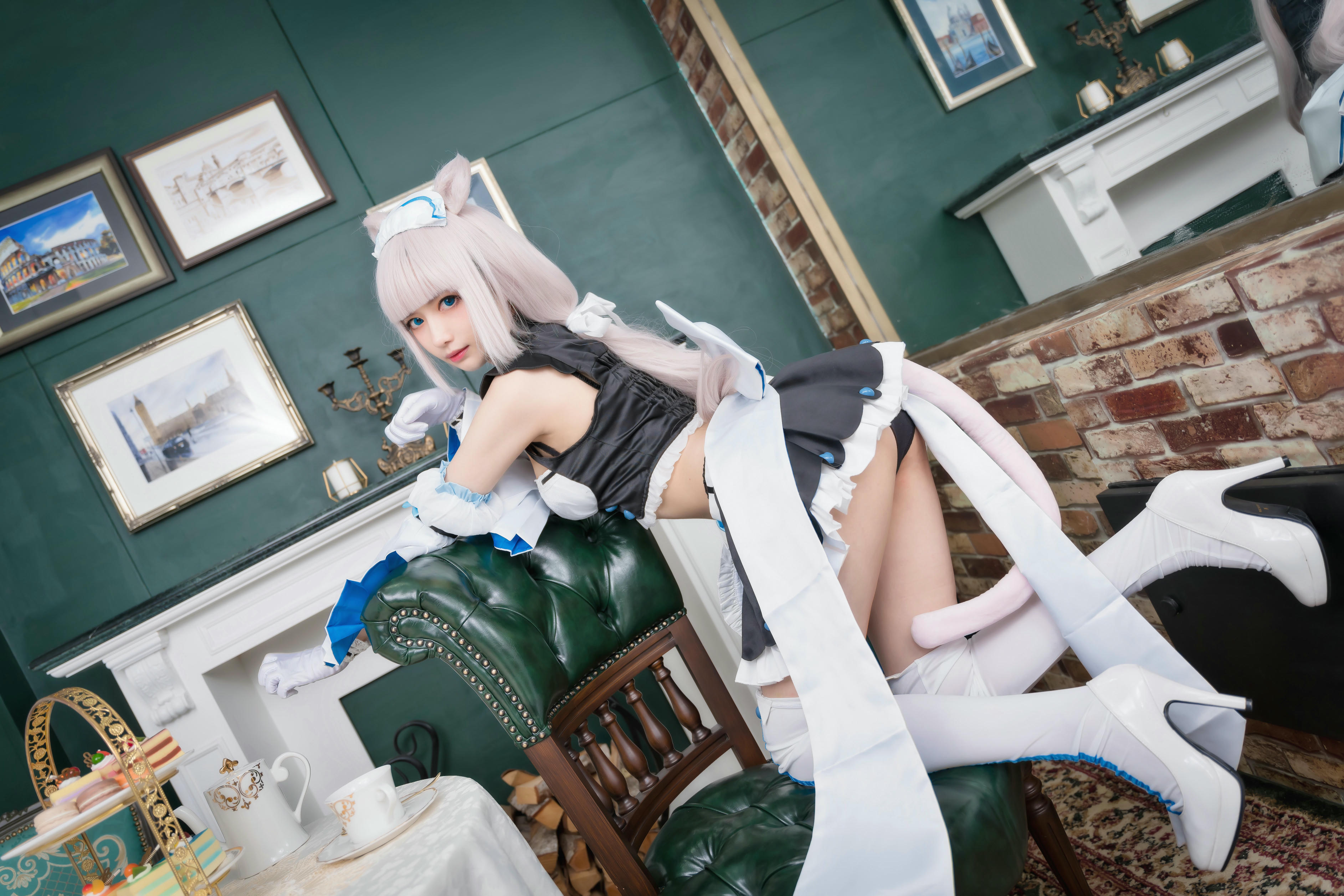 Shika小鹿鹿 NO.100 猫娘[9P-65.3M]_第1集