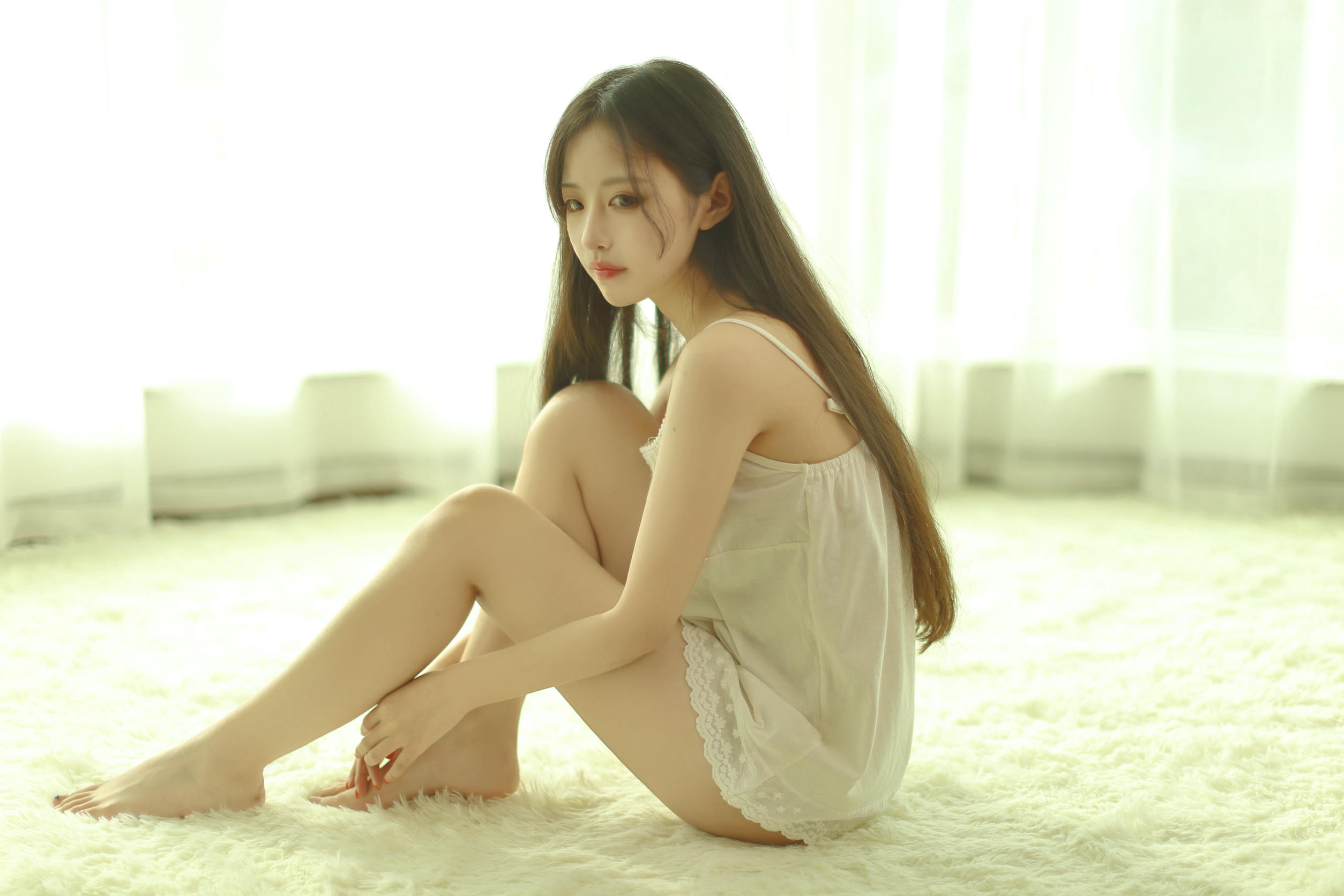Shika小鹿鹿 NO.043 写真05 白色Babydoll[17P-52MB]_第1集