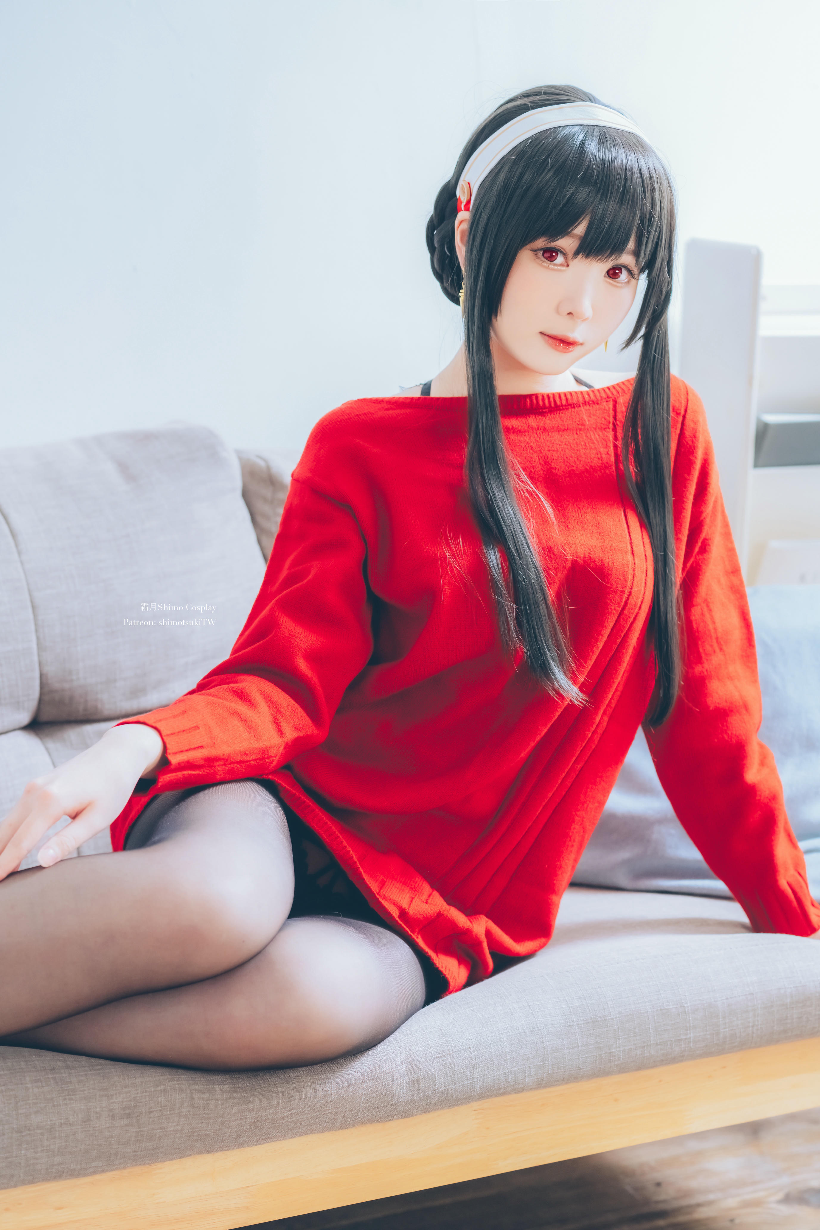 霜月shimo NO.095 Yor Forger  Red Sweater[15P-146.3M]_第1集
