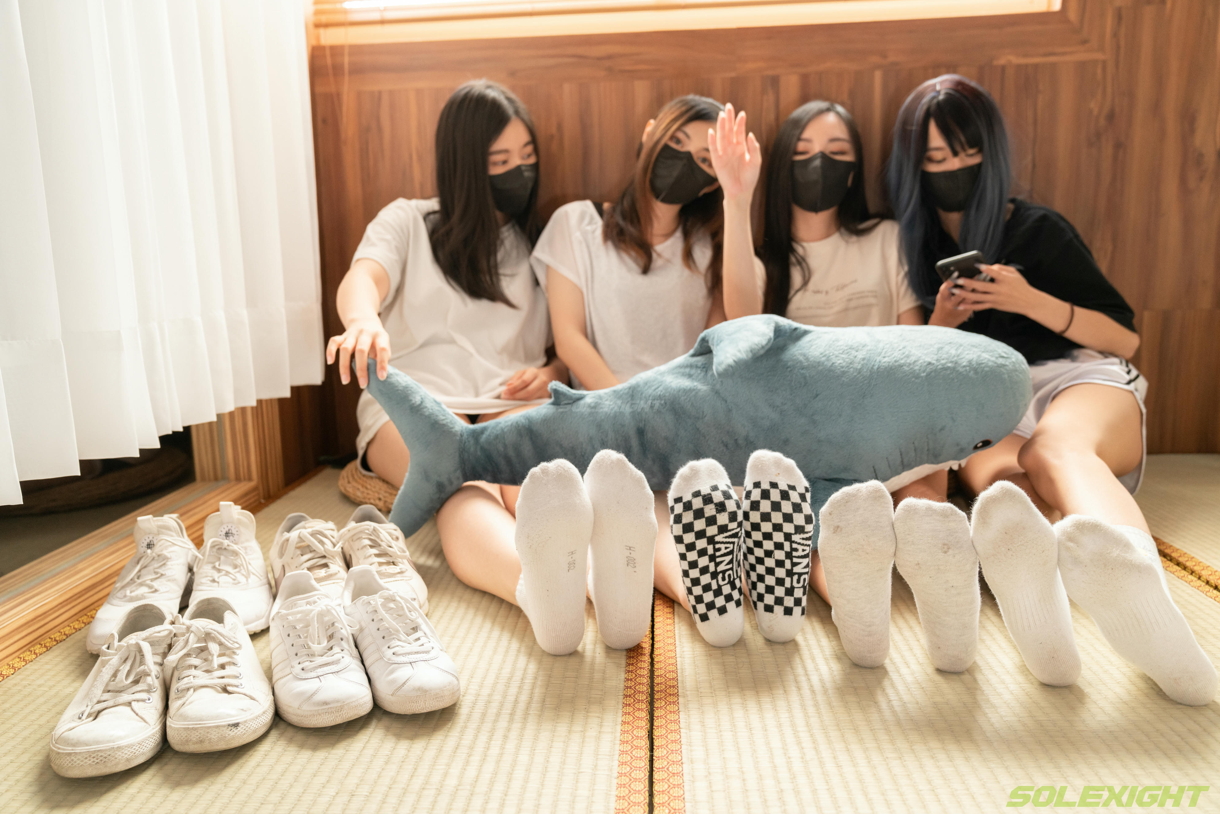 台湾SOLEXIGHT NO.020 Ava+BiBi+Salome+Sherry (棉襪,裸足)（8000PX-182P+4K-1V）【顶配版】（限定作品已停售）-Ava+BiBi+Salome+Sherry-Socks-8000PX-Solexight_第6集
