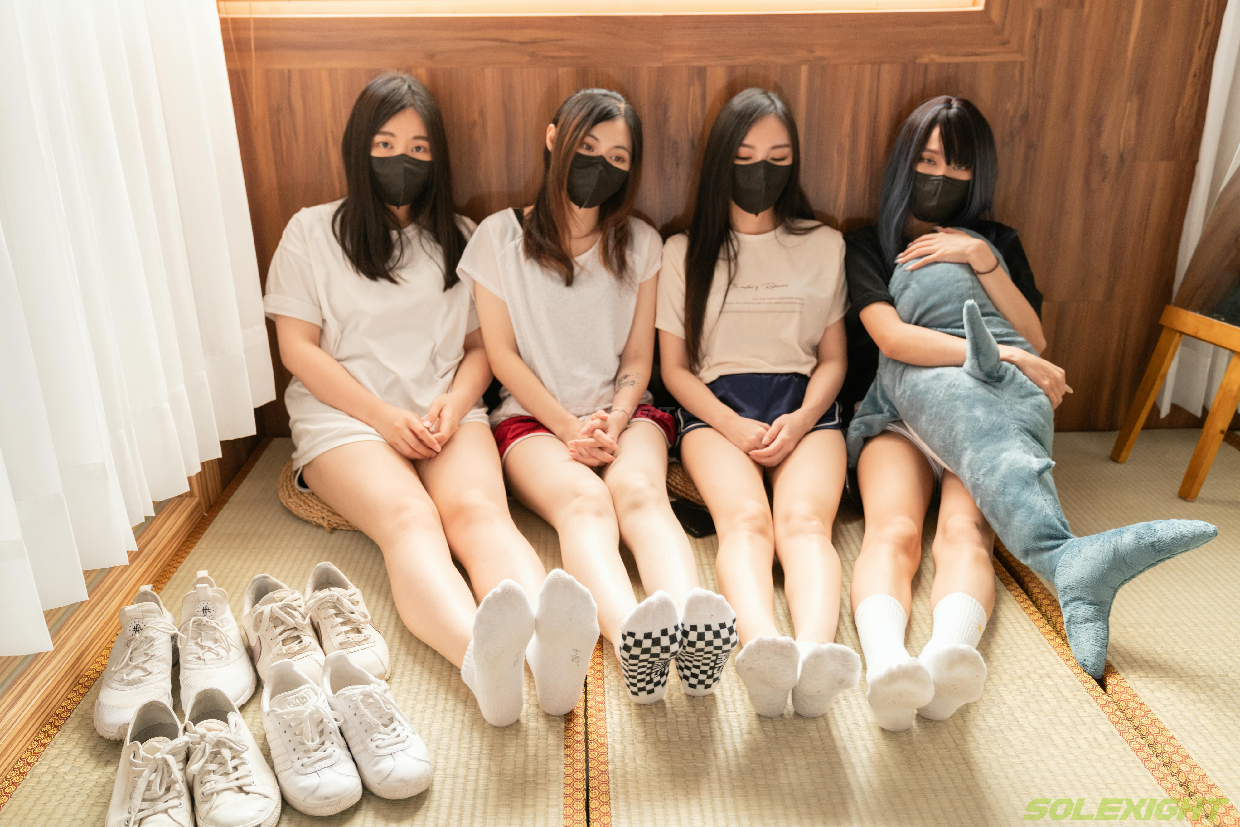 台湾SOLEXIGHT NO.020 Ava+BiBi+Salome+Sherry (棉襪,裸足)（8000PX-182P+4K-1V）【顶配版】（限定作品已停售）-Ava+BiBi+Salome+Sherry-Socks-8000PX-Solexight_第6集