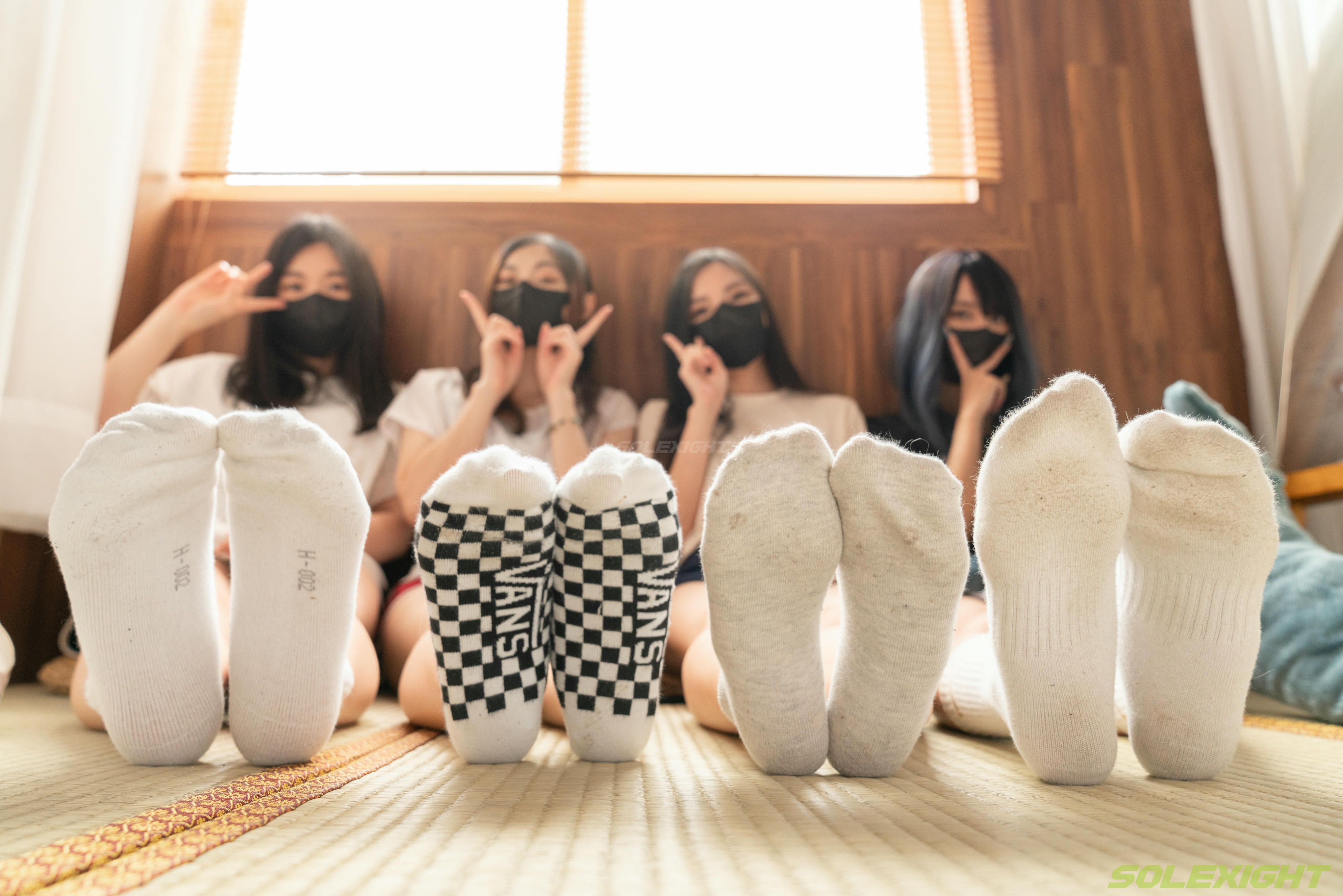 台湾SOLEXIGHT NO.020 Ava+BiBi+Salome+Sherry (棉襪,裸足)（8000PX-182P+4K-1V）【顶配版】（限定作品已停售）-Ava+BiBi+Salome+Sherry-Socks-8000PX-Solexight_第6集