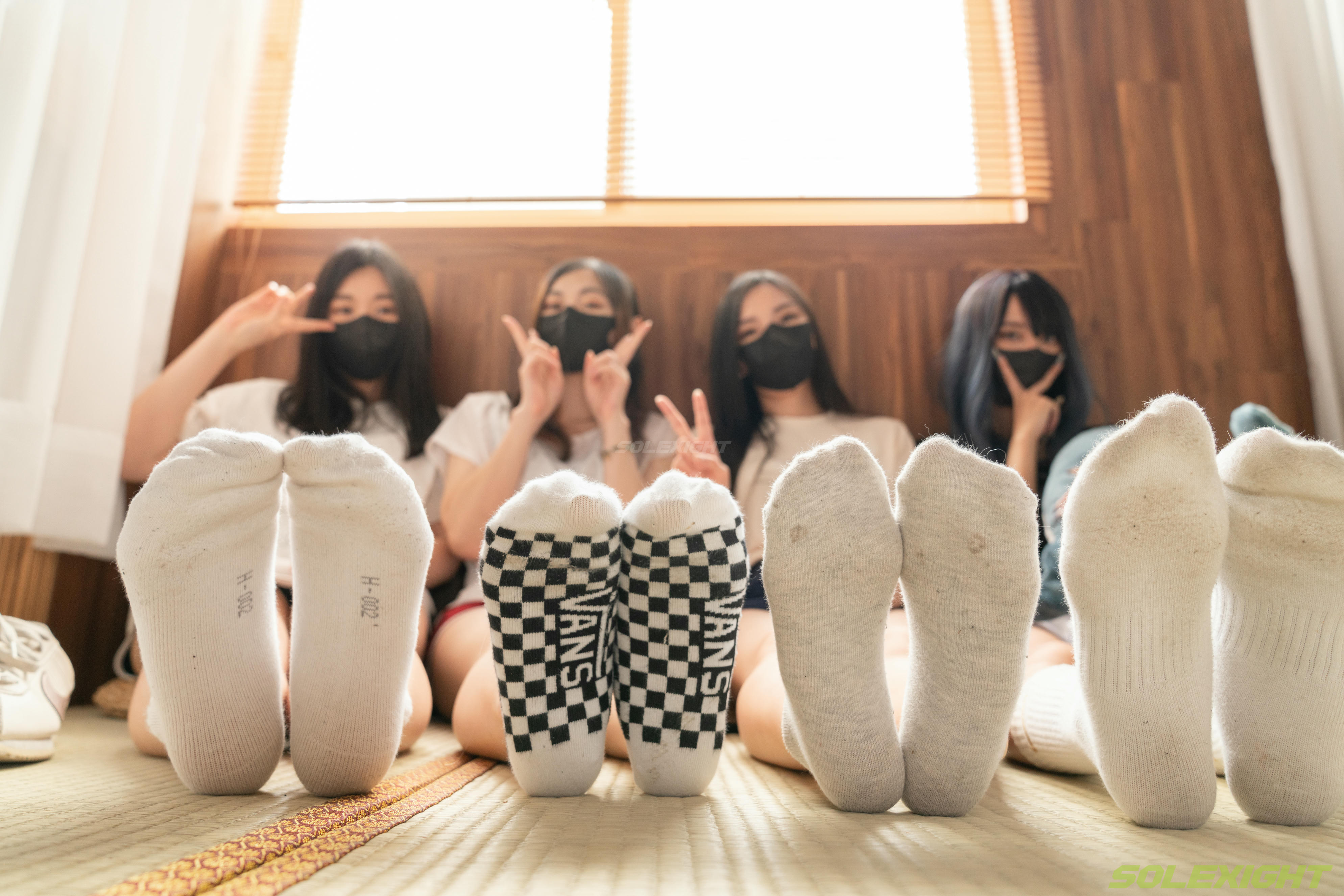 台湾SOLEXIGHT NO.020 Ava+BiBi+Salome+Sherry (棉襪,裸足)（8000PX-182P+4K-1V）【顶配版】（限定作品已停售）-Ava+BiBi+Salome+Sherry-Socks-8000PX-Solexight_第6集