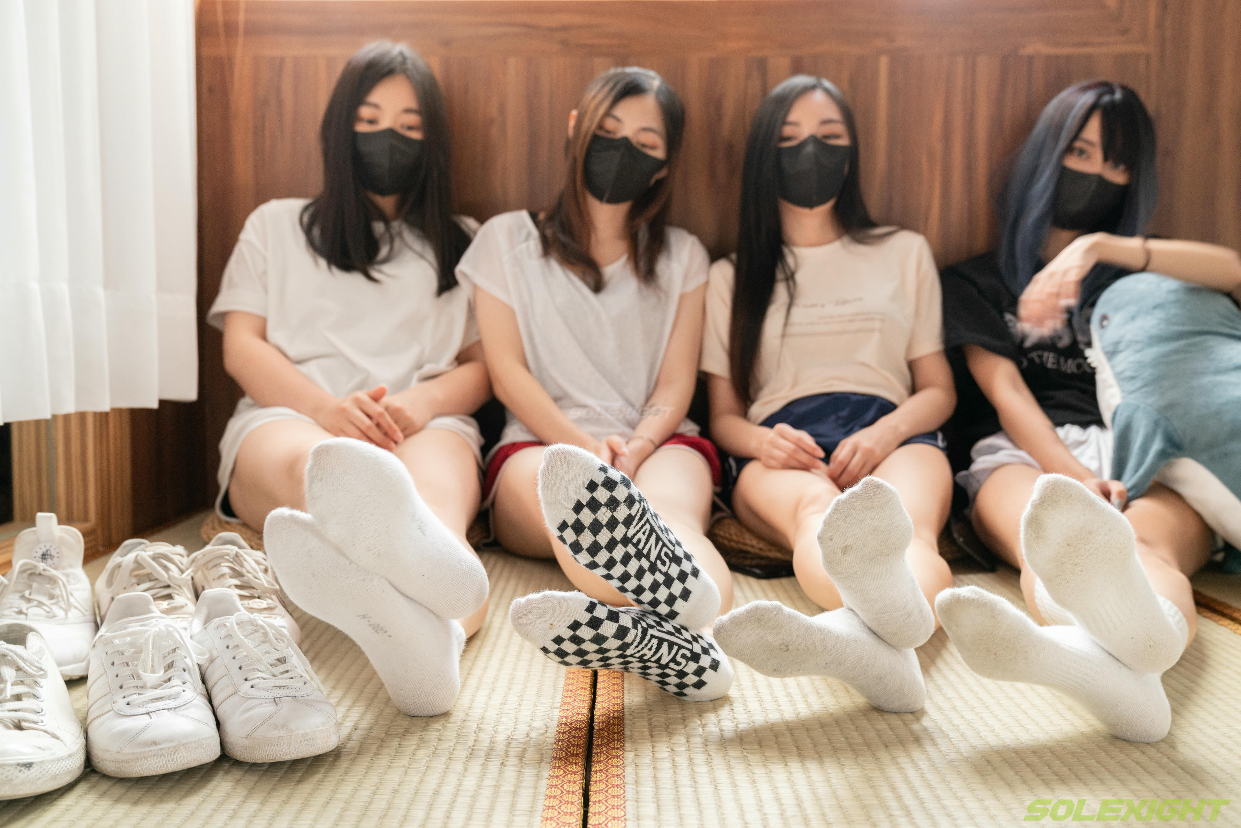 台湾SOLEXIGHT NO.020 Ava+BiBi+Salome+Sherry (棉襪,裸足)（8000PX-182P+4K-1V）【顶配版】（限定作品已停售）-Ava+BiBi+Salome+Sherry-Socks-8000PX-Solexight_第7集