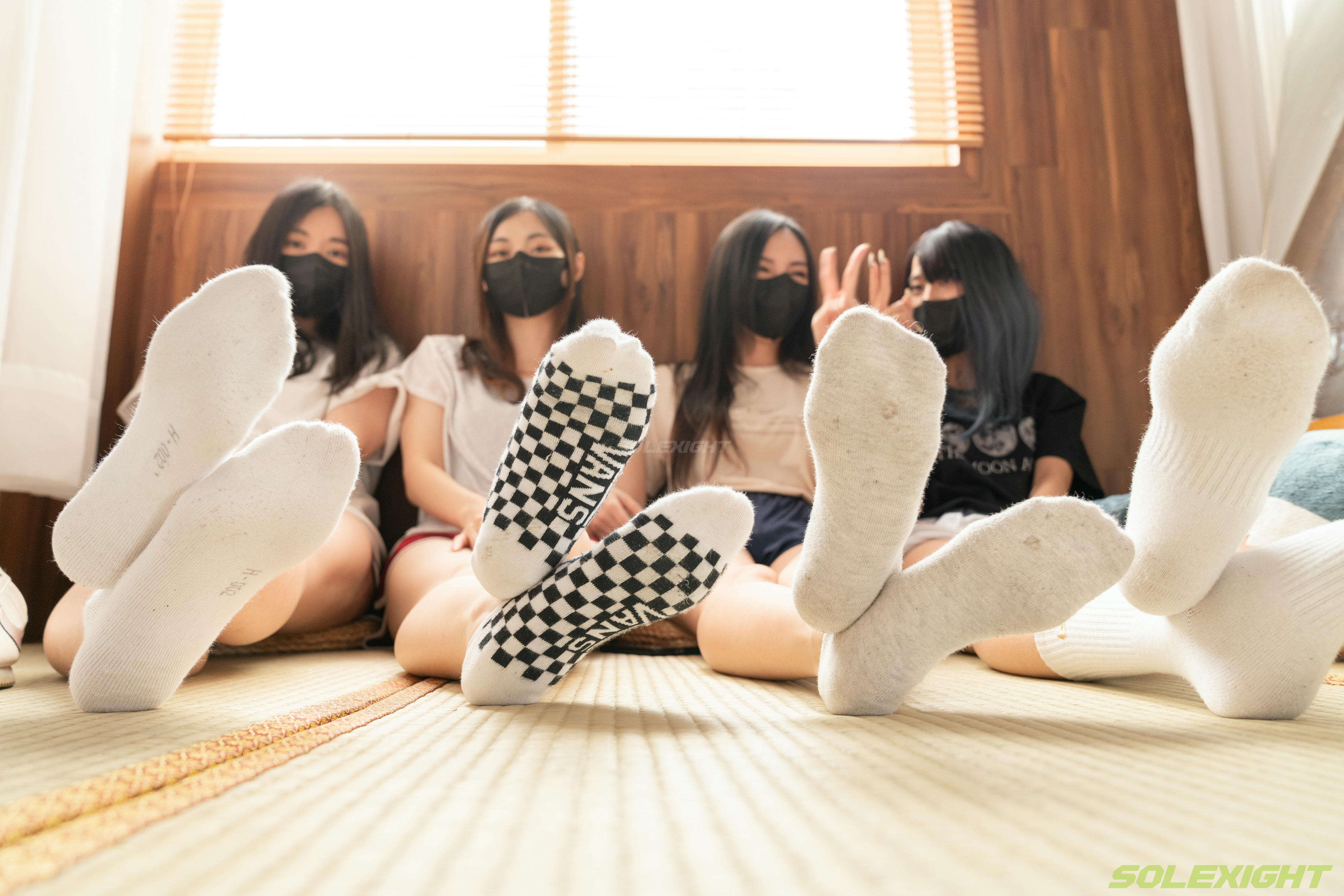 台湾SOLEXIGHT NO.020 Ava+BiBi+Salome+Sherry (棉襪,裸足)（8000PX-182P+4K-1V）【顶配版】（限定作品已停售）-Ava+BiBi+Salome+Sherry-Socks-8000PX-Solexight_第8集