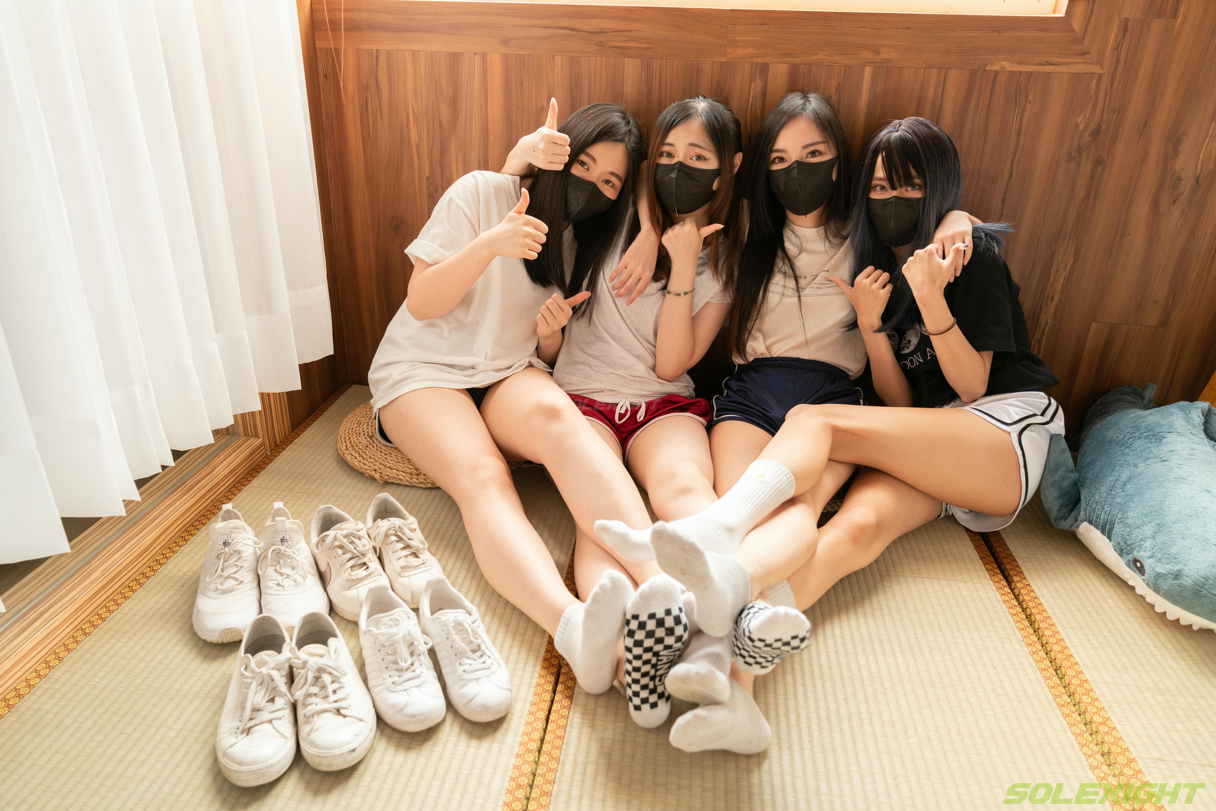 台湾SOLEXIGHT NO.020 Ava+BiBi+Salome+Sherry (棉襪,裸足)（8000PX-182P+4K-1V）【顶配版】（限定作品已停售）-Ava+BiBi+Salome+Sherry-Socks-8000PX-Solexight_第9集