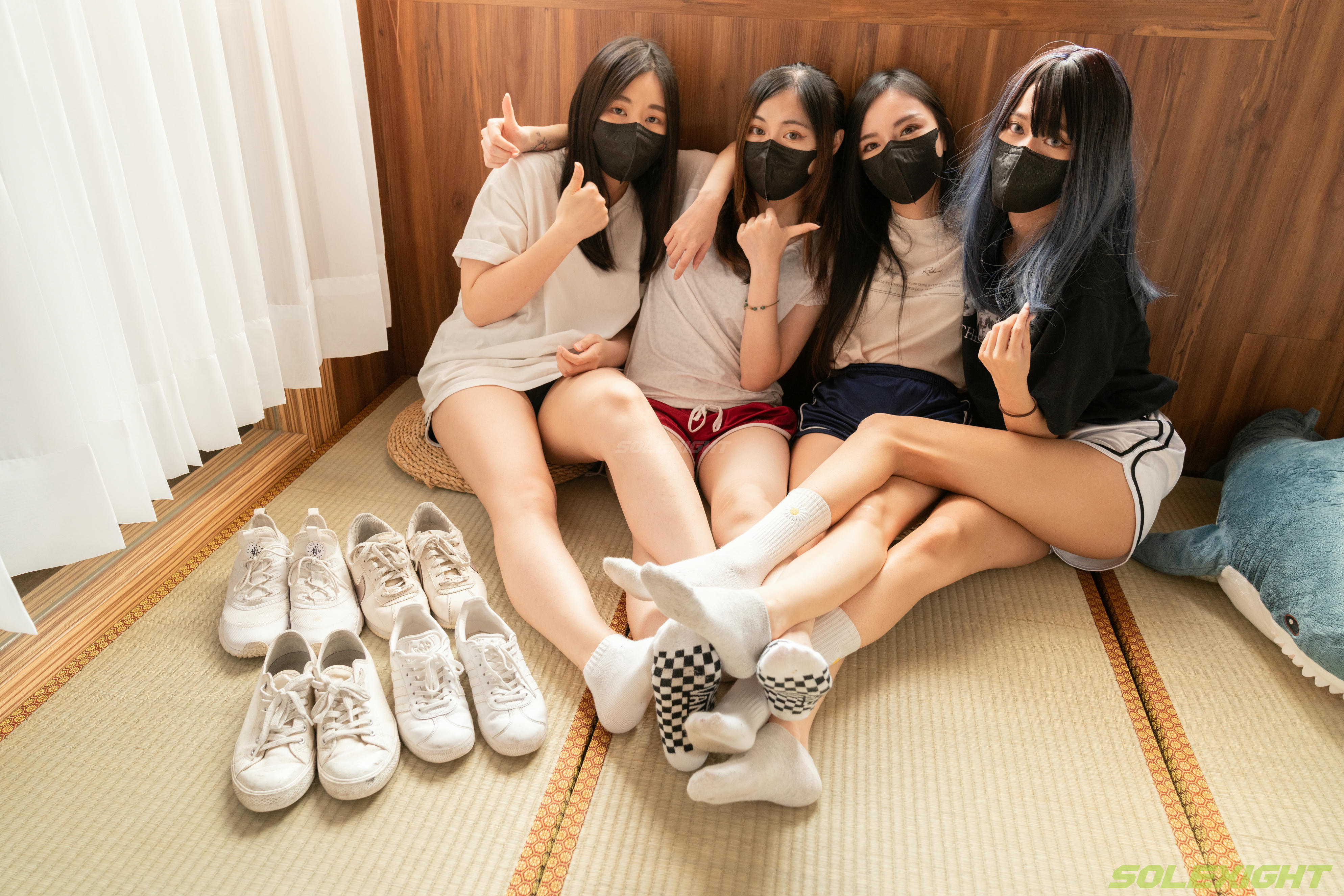 台湾SOLEXIGHT NO.020 Ava+BiBi+Salome+Sherry (棉襪,裸足)（8000PX-182P+4K-1V）【顶配版】（限定作品已停售）-Ava+BiBi+Salome+Sherry-Socks-8000PX-Solexight_第9集
