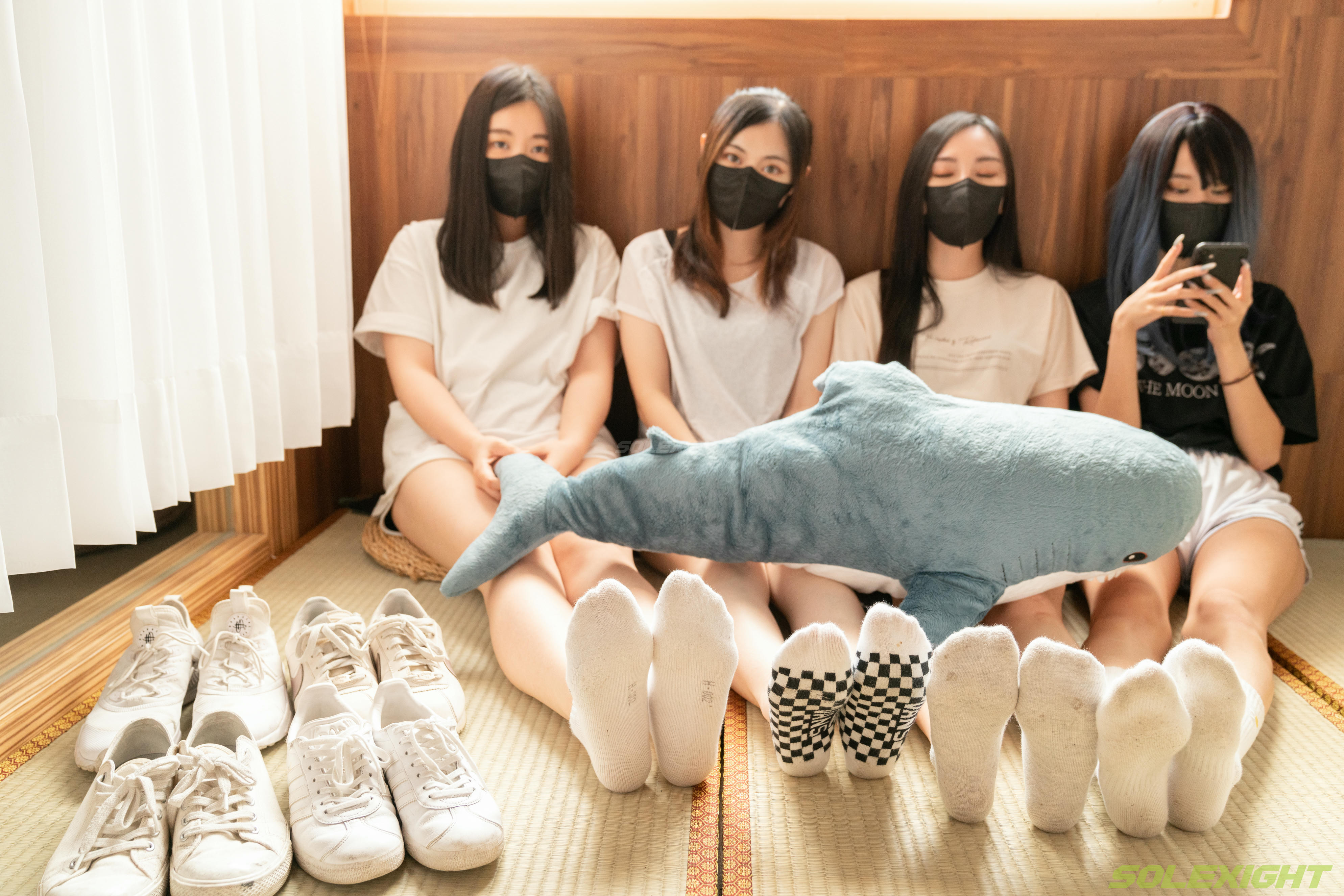 台湾SOLEXIGHT NO.020 Ava+BiBi+Salome+Sherry (棉襪,裸足)（8000PX-182P+4K-1V）【顶配版】（限定作品已停售）-Ava+BiBi+Salome+Sherry-Socks-8000PX-Solexight_第5集