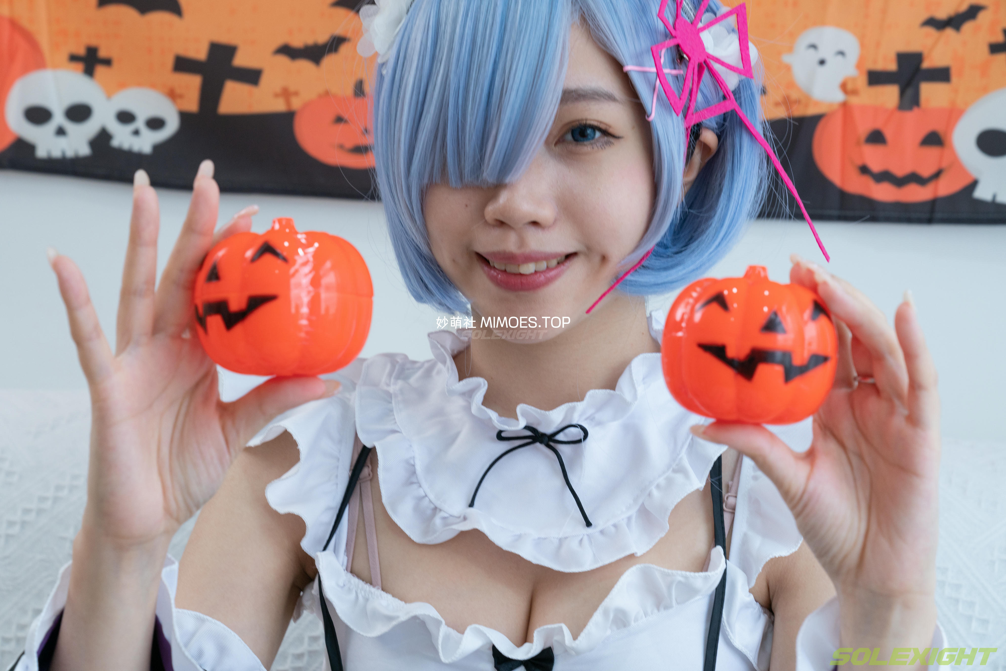 台湾SOLEXIGHT NO.030 Neko-Socks（COS蕾姆、白丝、美足、踩物）（8000PX-71P+4K-1V）【高配版】-Neko-Socks-8000PX-Solexight_第1集