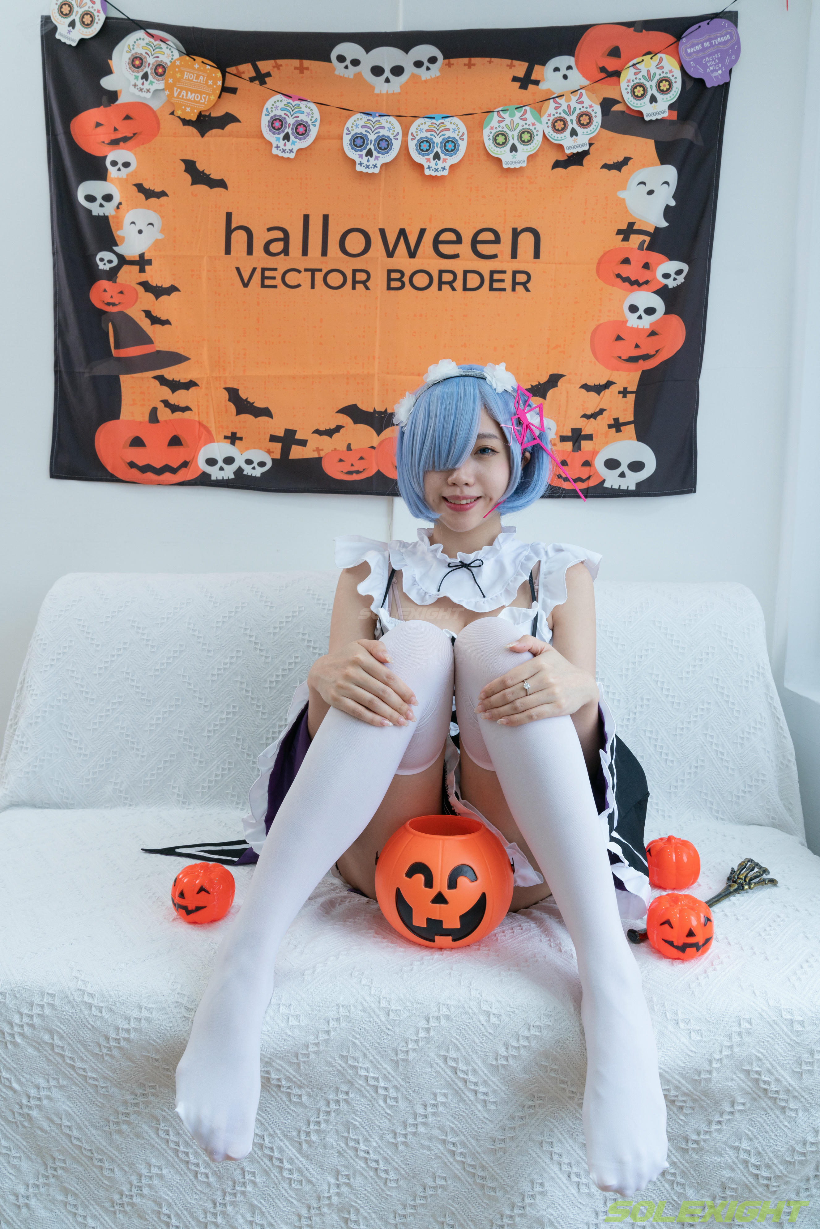 台湾SOLEXIGHT NO.030 Neko-Socks（COS蕾姆、白丝、美足、踩物）（8000PX-71P+4K-1V）【高配版】-Neko-Socks-8000PX-Solexight_第2集