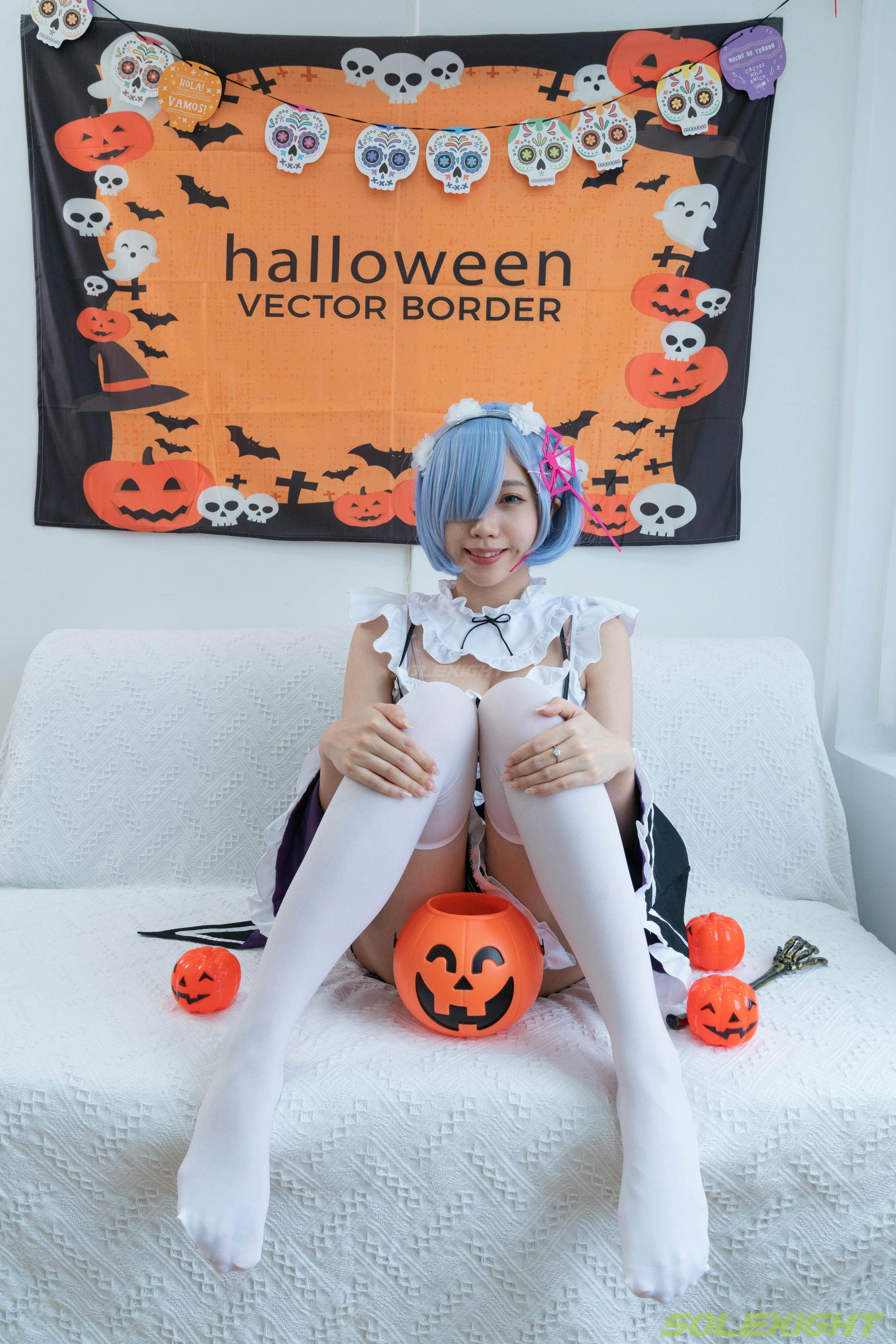 台湾SOLEXIGHT NO.030 Neko-Socks（COS蕾姆、白丝、美足、踩物）（8000PX-71P+4K-1V）【高配版】-Neko-Socks-8000PX-Solexight_第2集