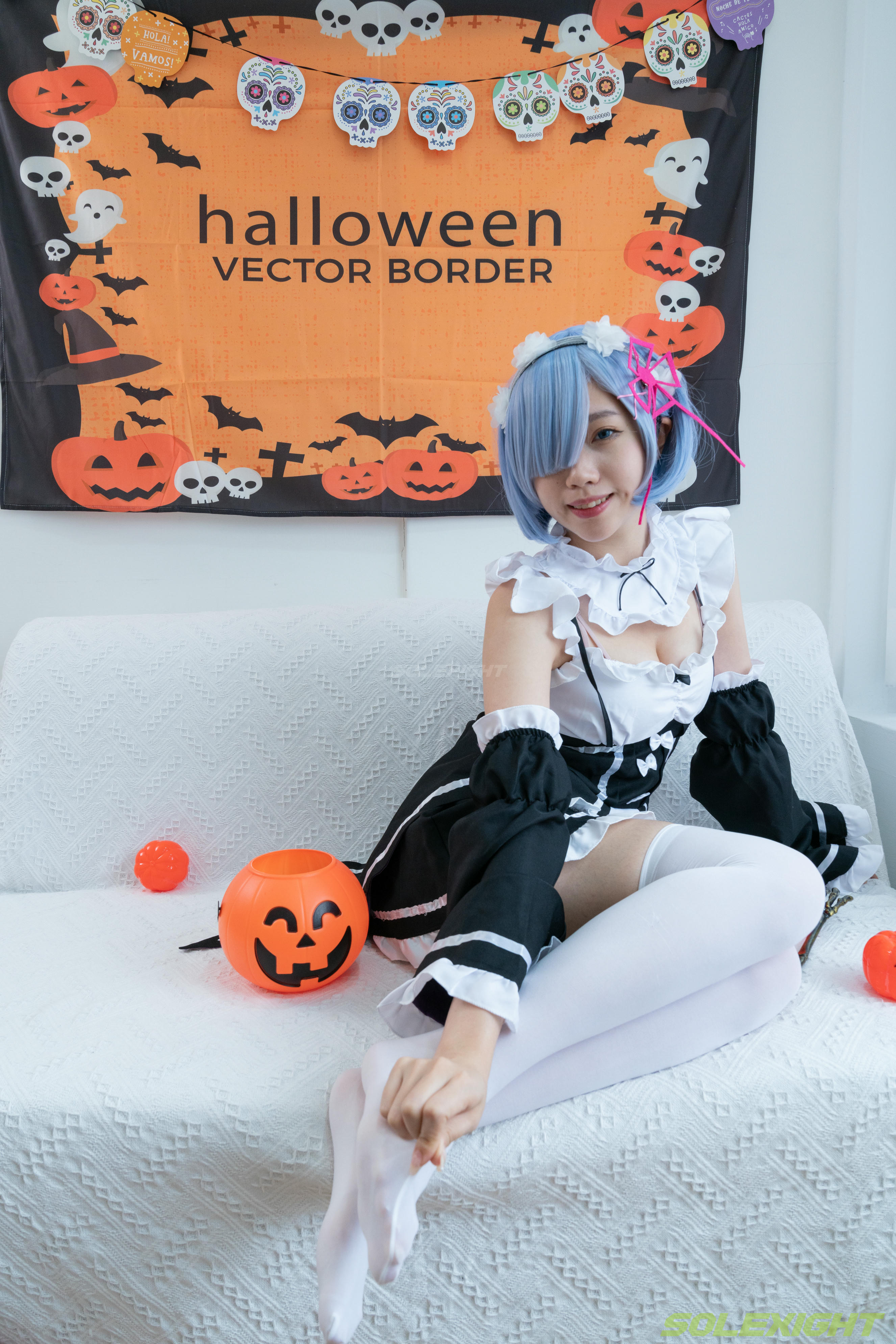 台湾SOLEXIGHT NO.030 Neko-Socks（COS蕾姆、白丝、美足、踩物）（8000PX-71P+4K-1V）【高配版】-Neko-Socks-8000PX-Solexight_第2集