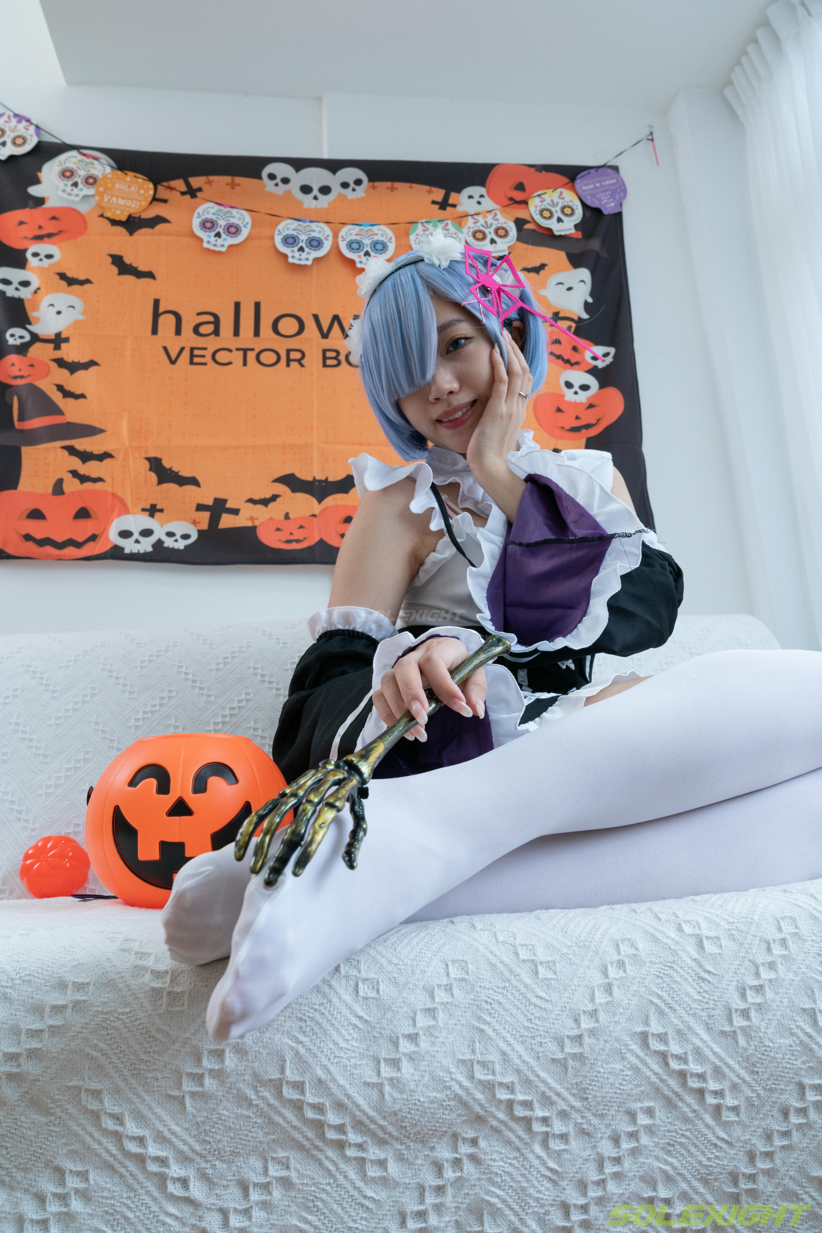 台湾SOLEXIGHT NO.030 Neko-Socks（COS蕾姆、白丝、美足、踩物）（8000PX-71P+4K-1V）【高配版】-Neko-Socks-8000PX-Solexight_第2集