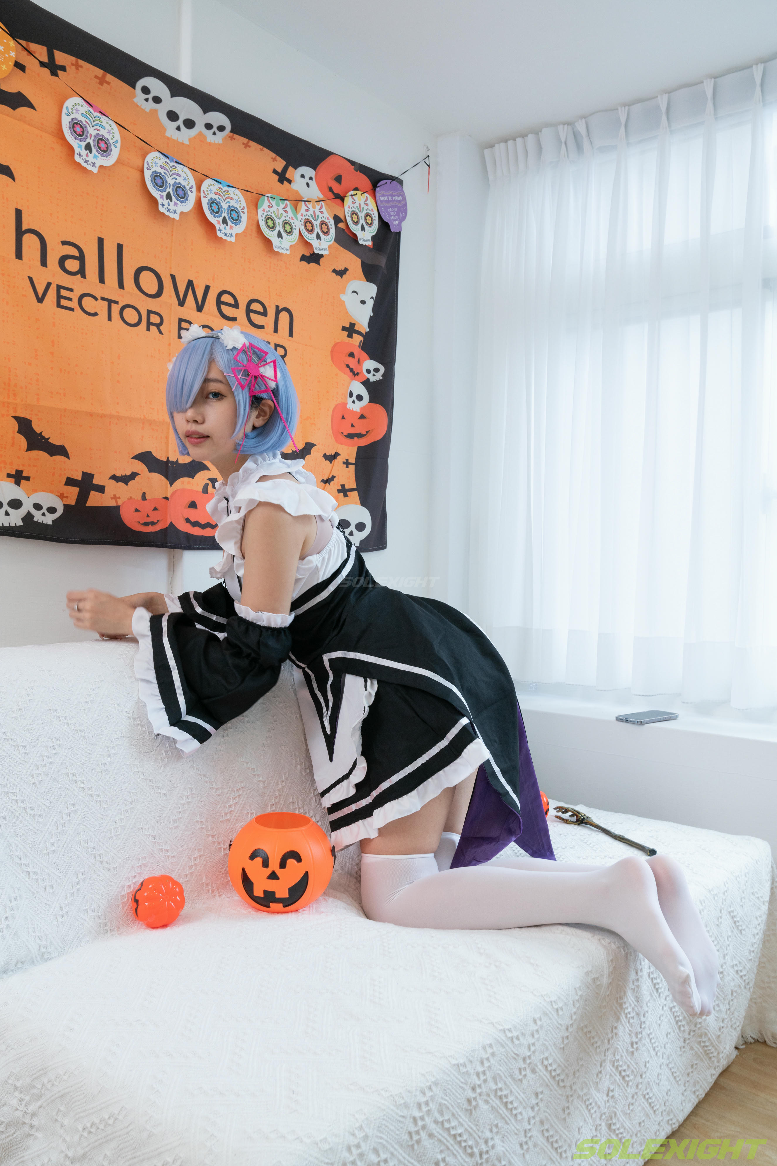 台湾SOLEXIGHT NO.030 Neko-Socks（COS蕾姆、白丝、美足、踩物）（8000PX-71P+4K-1V）【高配版】-Neko-Socks-8000PX-Solexight_第3集