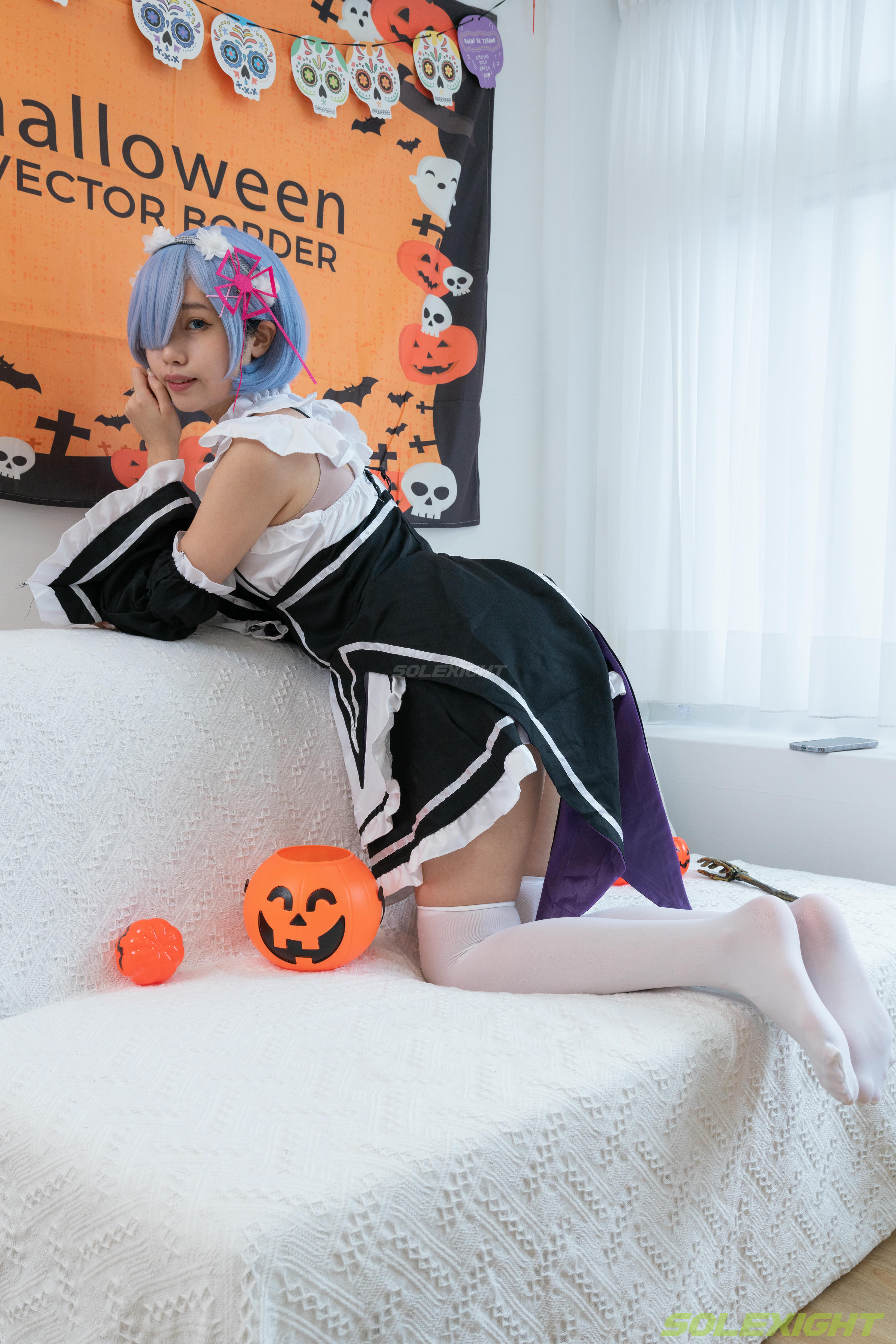 台湾SOLEXIGHT NO.030 Neko-Socks（COS蕾姆、白丝、美足、踩物）（8000PX-71P+4K-1V）【高配版】-Neko-Socks-8000PX-Solexight_第3集