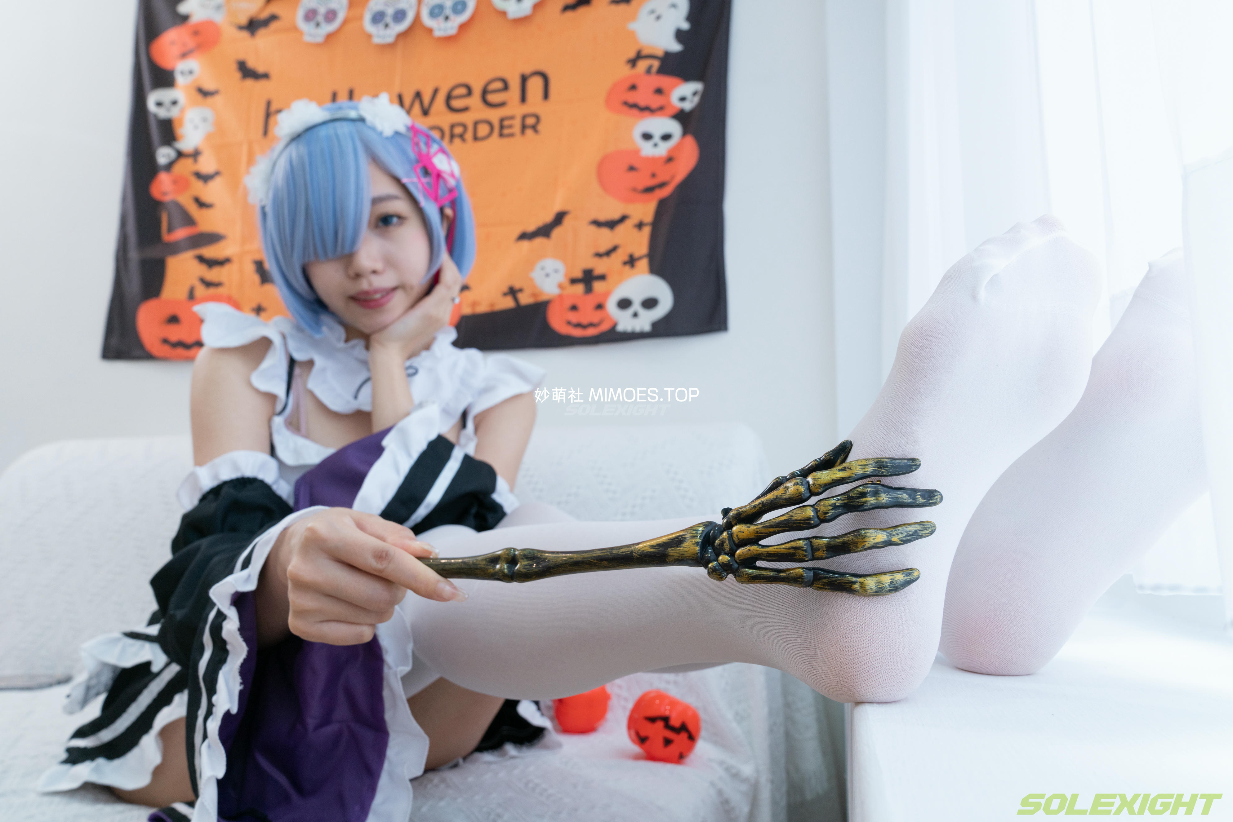 台湾SOLEXIGHT NO.030 Neko-Socks（COS蕾姆、白丝、美足、踩物）（8000PX-71P+4K-1V）【高配版】-Neko-Socks-8000PX-Solexight_第3集